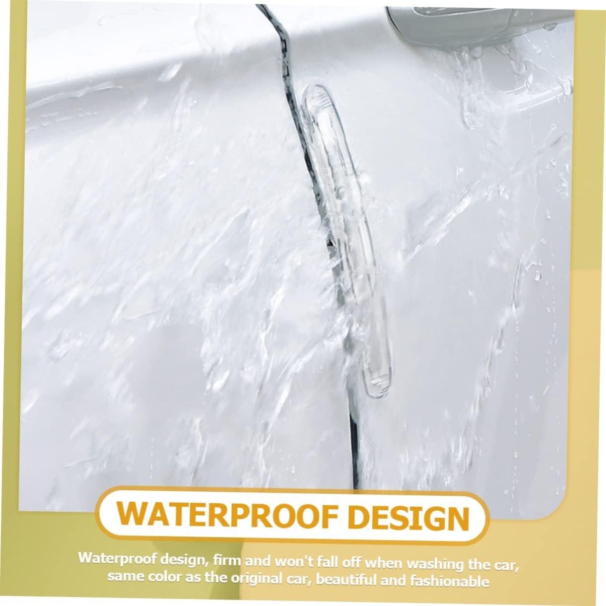 Mikinona Tiras de Colisión para Coche 4 Pcs Silicona Transparente