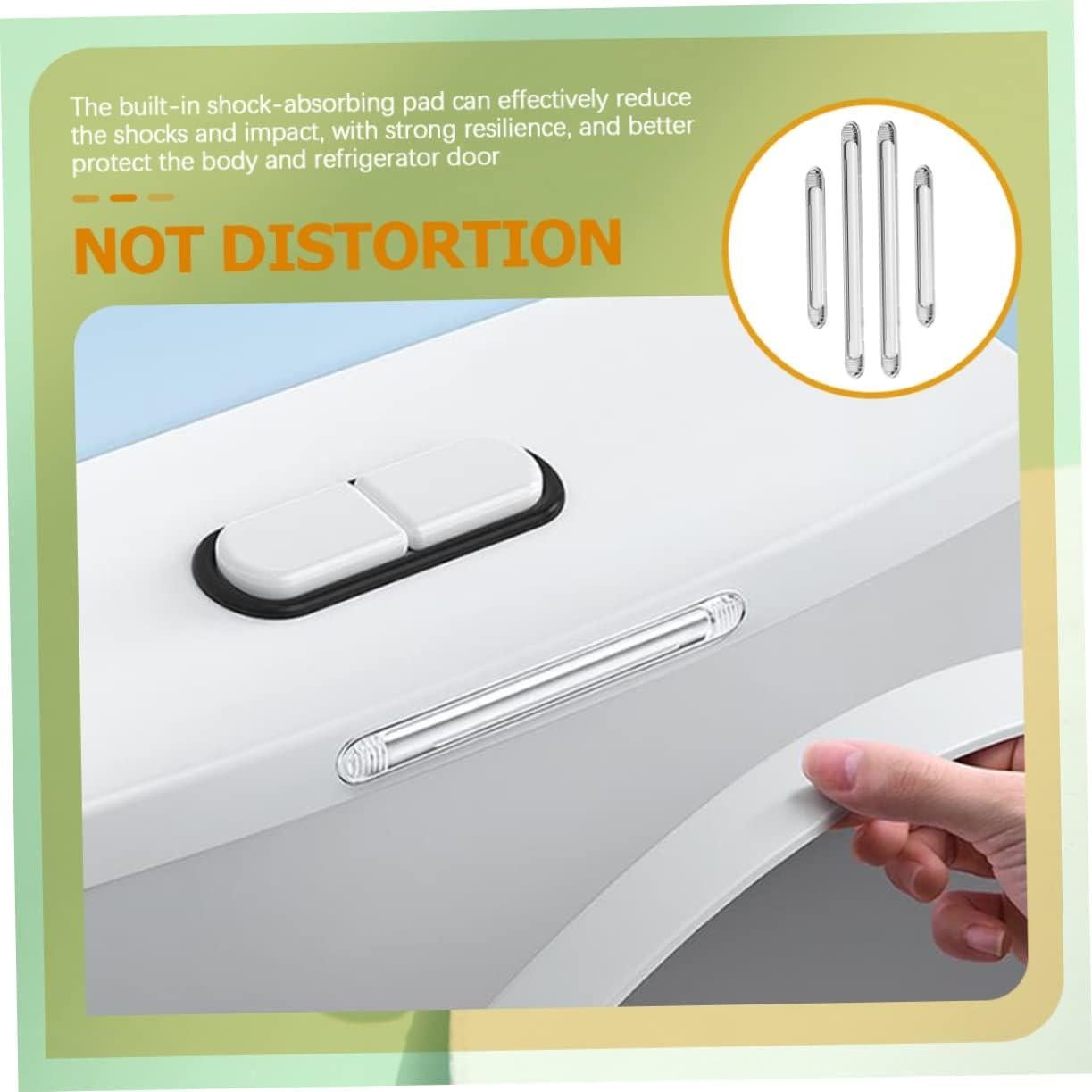 Mikinona Tiras de Colisión para Coche 4 Pcs Silicona Transparente