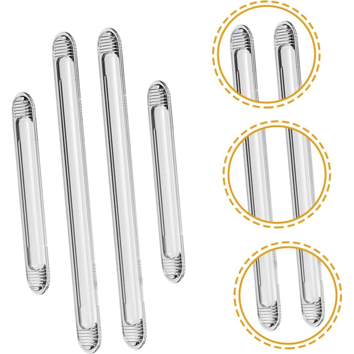 Mikinona Tiras de Colisión para Coche 4 Pcs Silicona Transparente