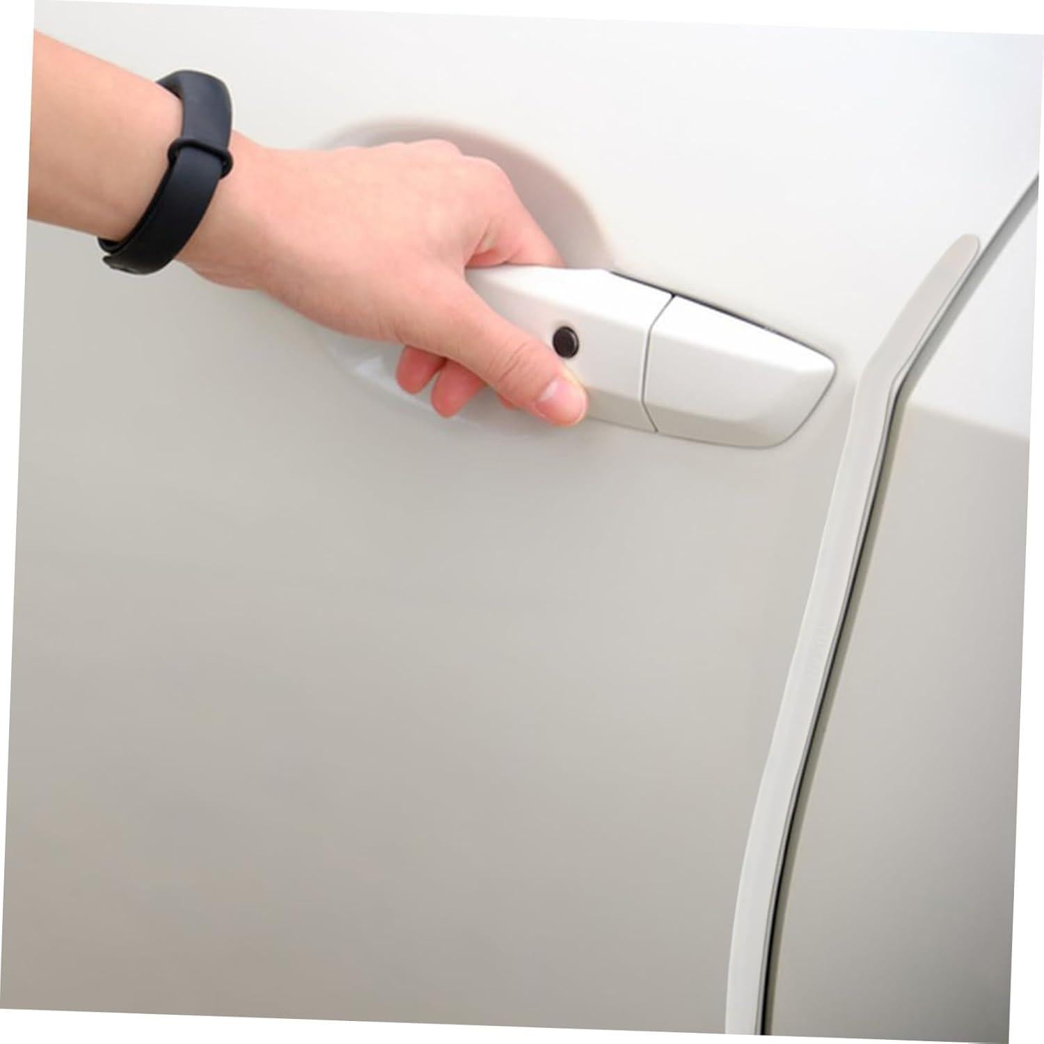 2 Tiras Protectoras de Borde de Puerta SWOOMEY Blancas 40cm