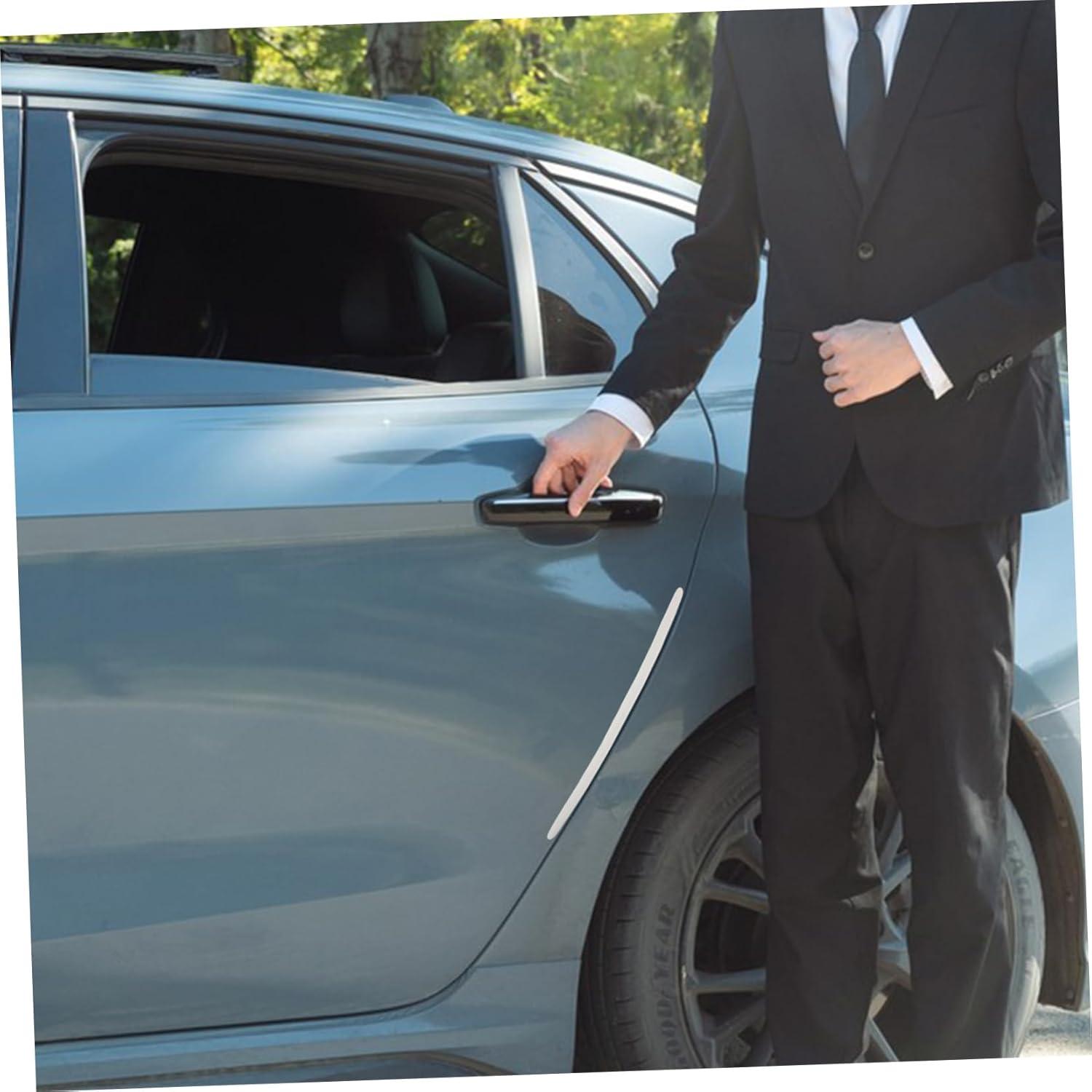 Tira Protectora de Puerta de Coche BRIGHTFUFU 2 Pcs Silicona