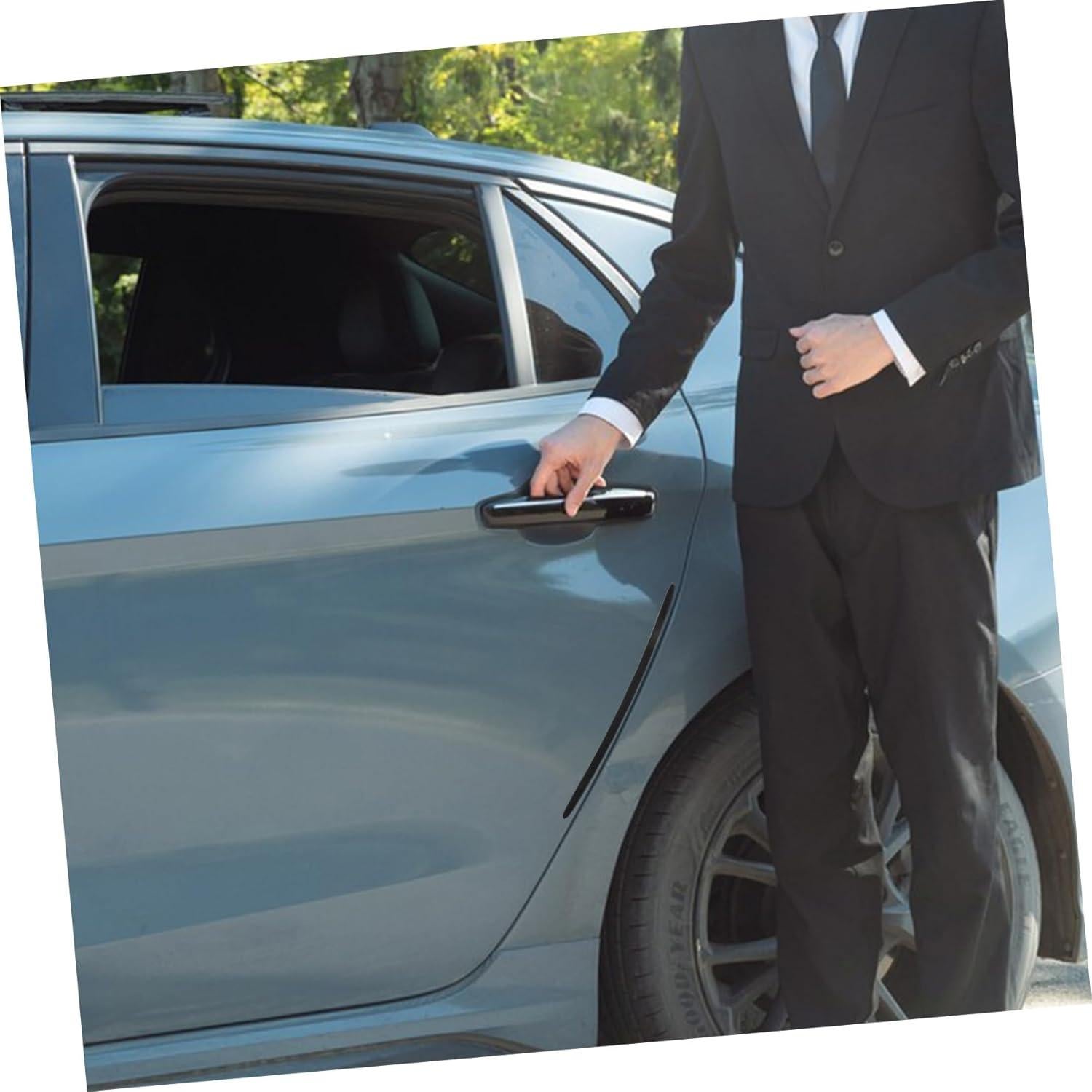 Tira de Colisión para Puertas Unomor 2 Pcs Silicona Negra