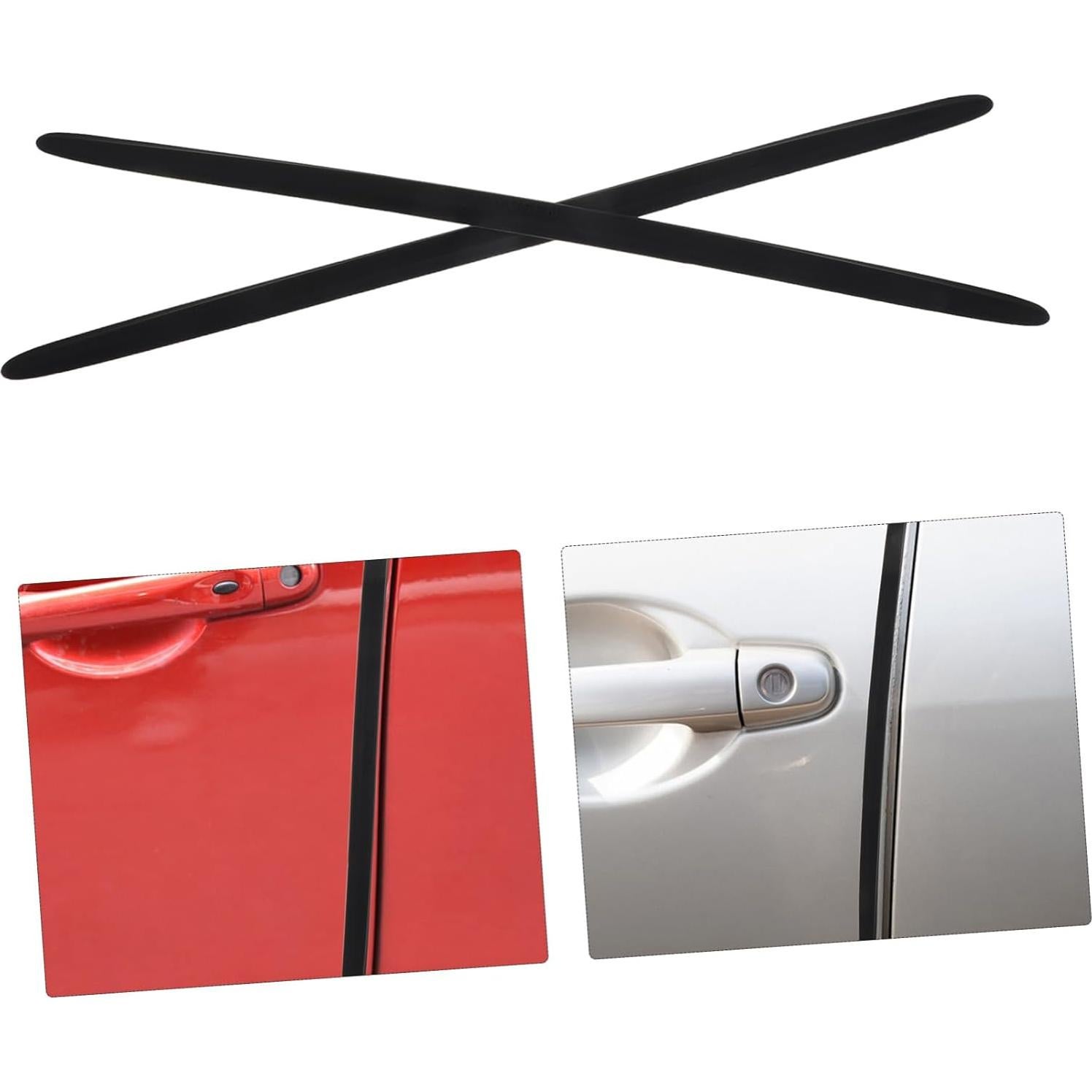 Tira de Colisión para Puertas Unomor 2 Pcs Silicona Negra