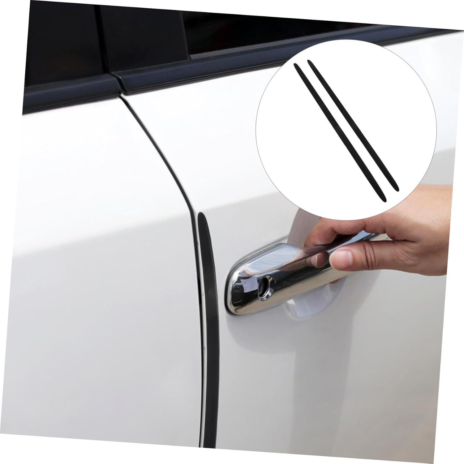 Tira de Colisión para Puertas Unomor 2 Pcs Silicona Negra