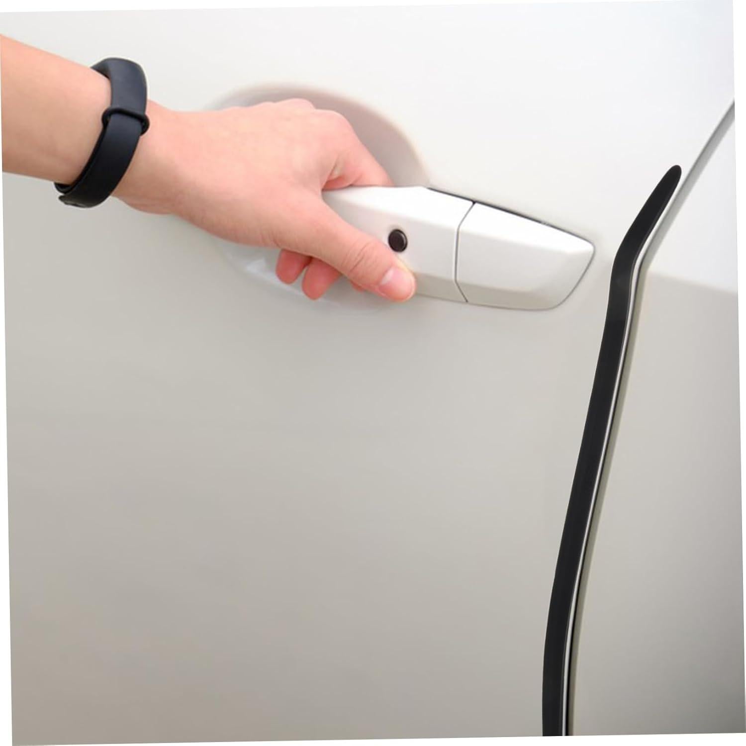 Protector de Bisel de Puerta Healifty 2 Piezas Silicona Negra