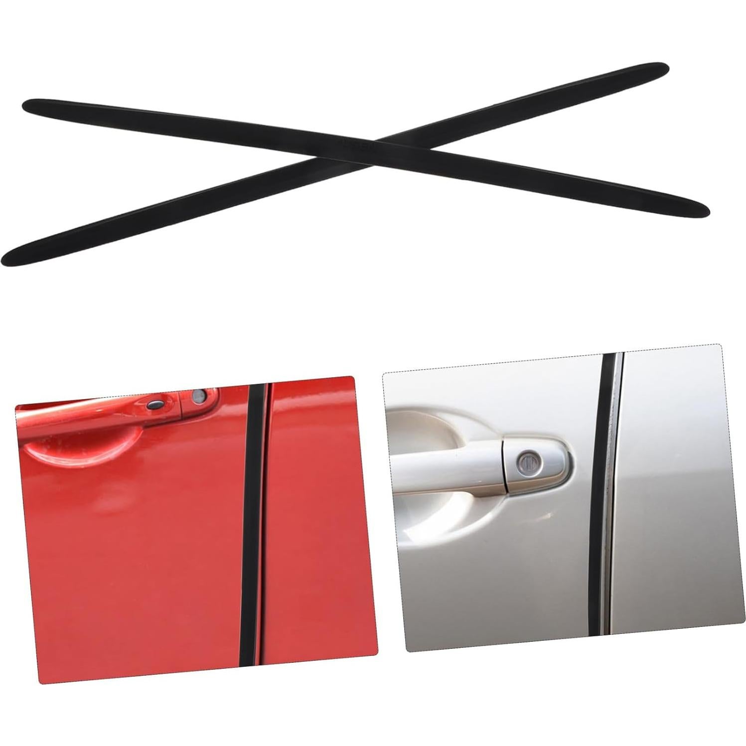 Protector de Bisel de Puerta Healifty 2 Piezas Silicona Negra