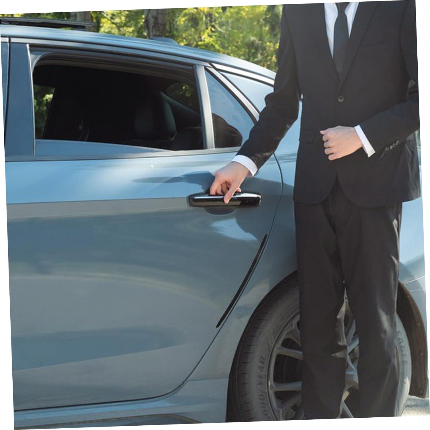 Zerodeko Protector de Bisel de Puerta de Coche Silicona 2 Pcs