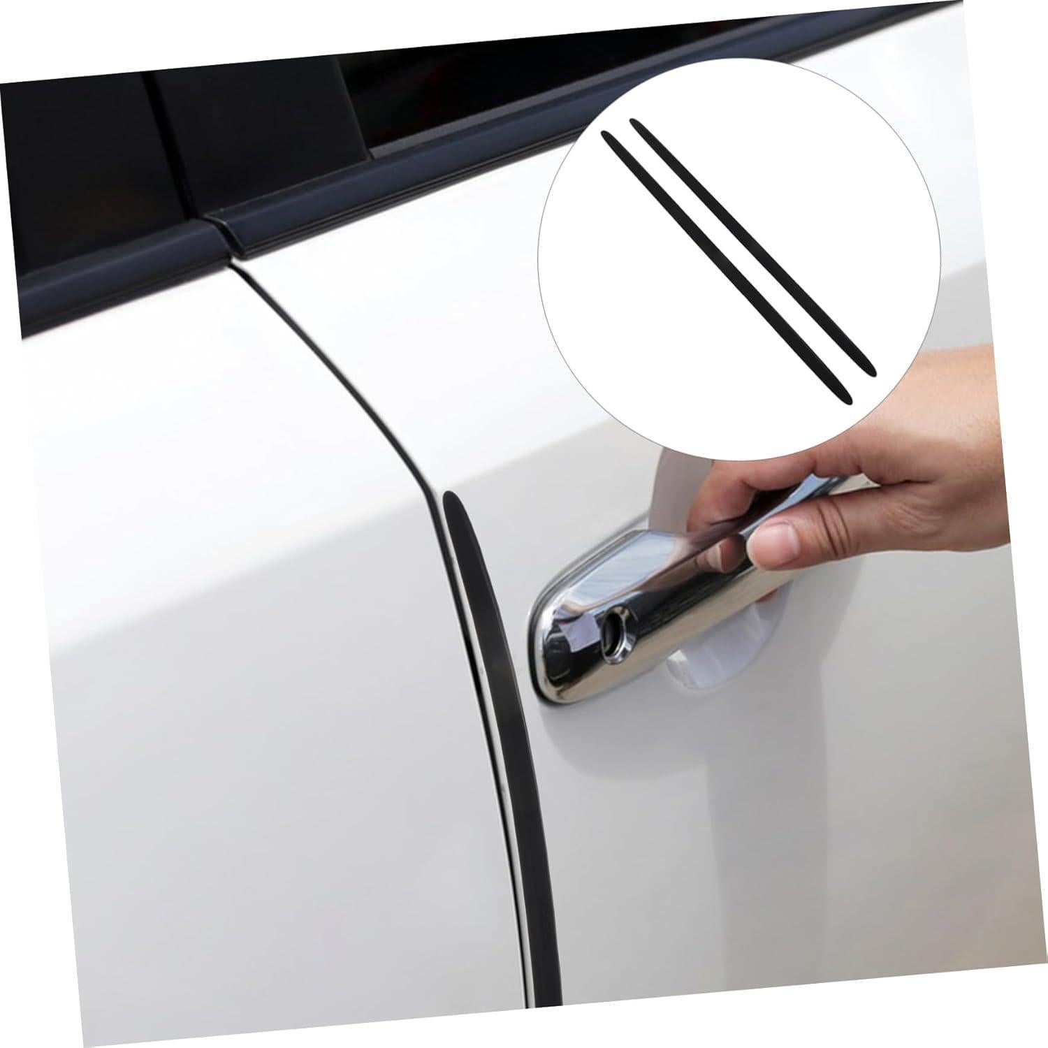 Zerodeko Protector de Bisel de Puerta de Coche Silicona 2 Pcs