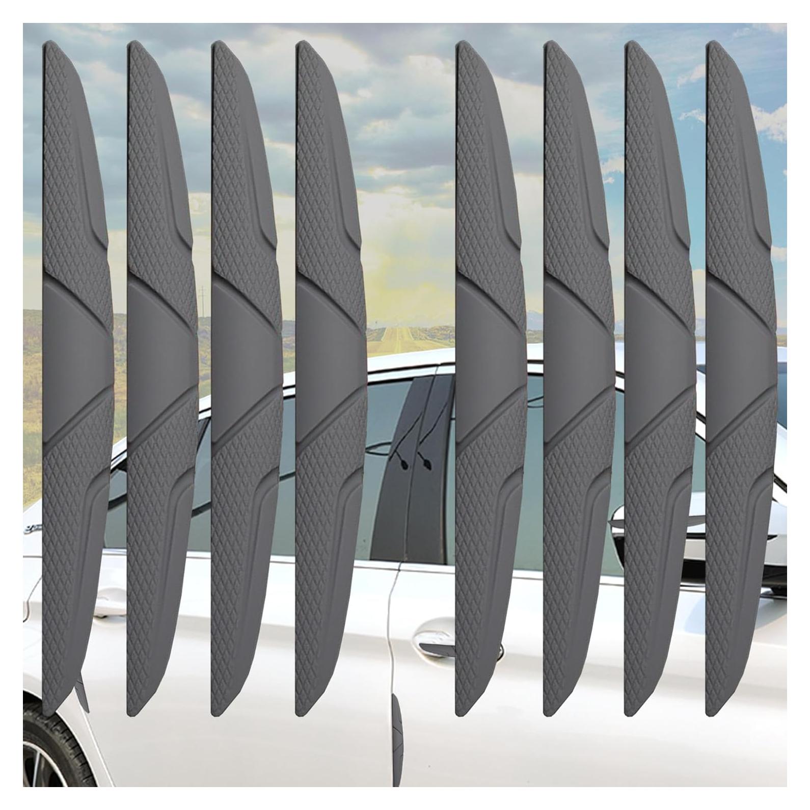 Protectores de Bordes de Puertas de Auto Hosawtek - 8 Piezas Gris