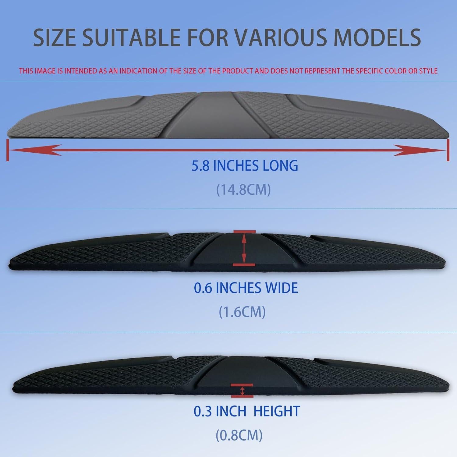 Protectores de Bordes de Puertas de Auto Hosawtek - 8 Piezas Gris