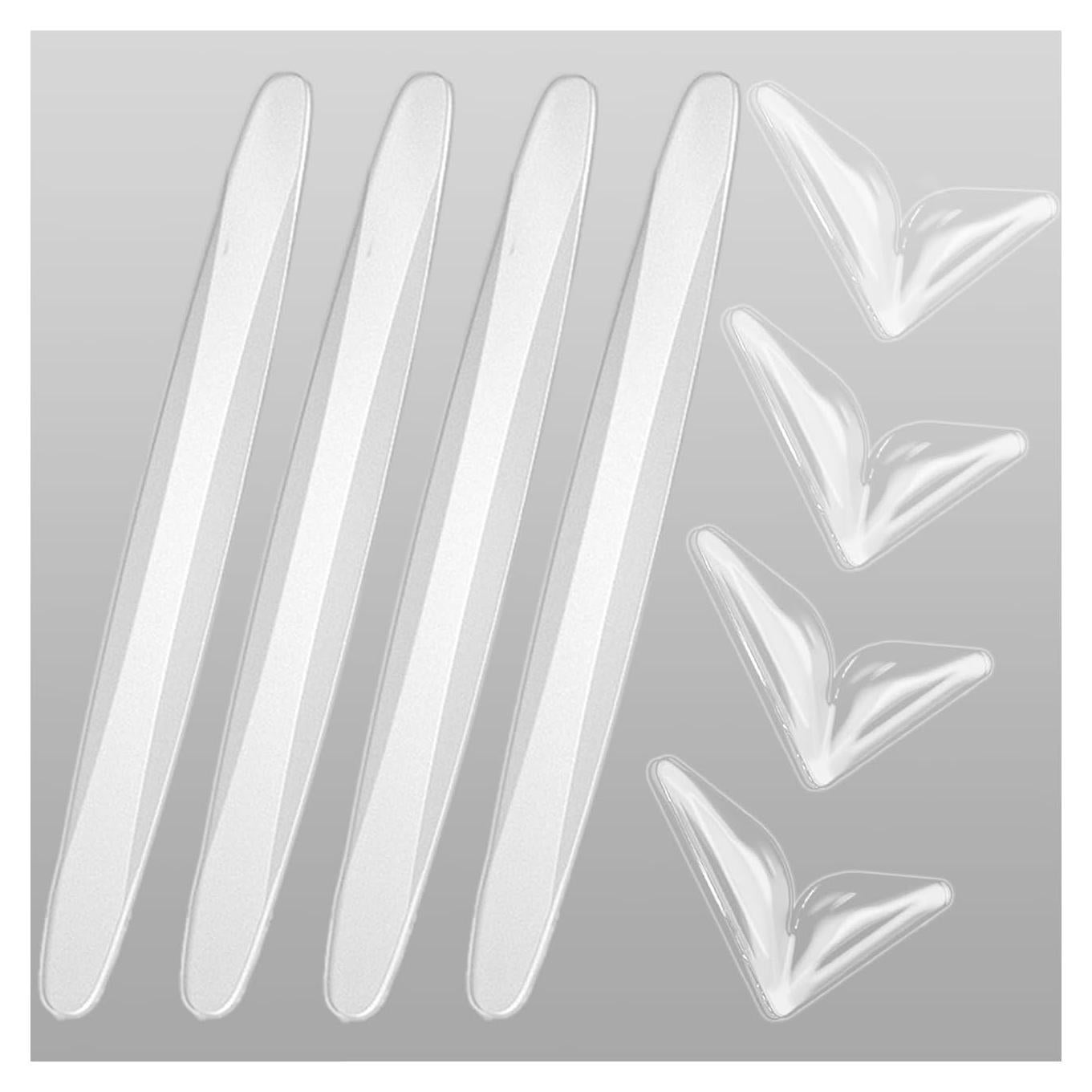 8 Protectores de Bordes de Puertas de Auto Yuraise Transparentes