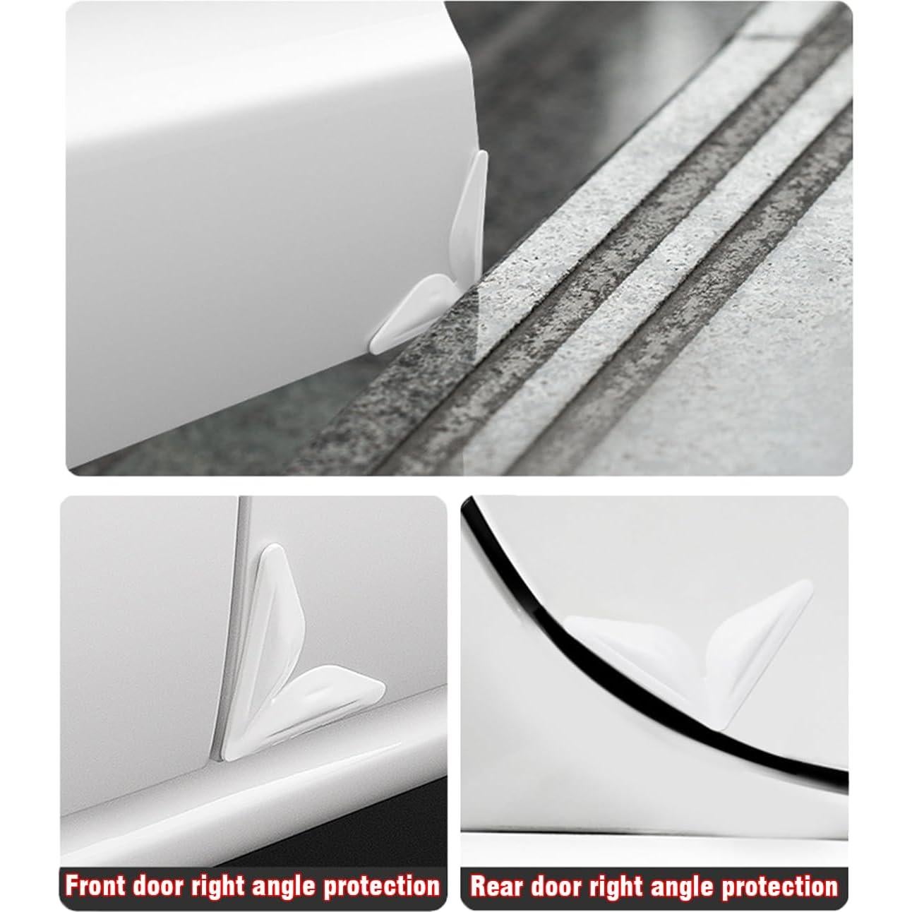 8 Protectores de Bordes de Puertas de Auto Yuraise Transparentes