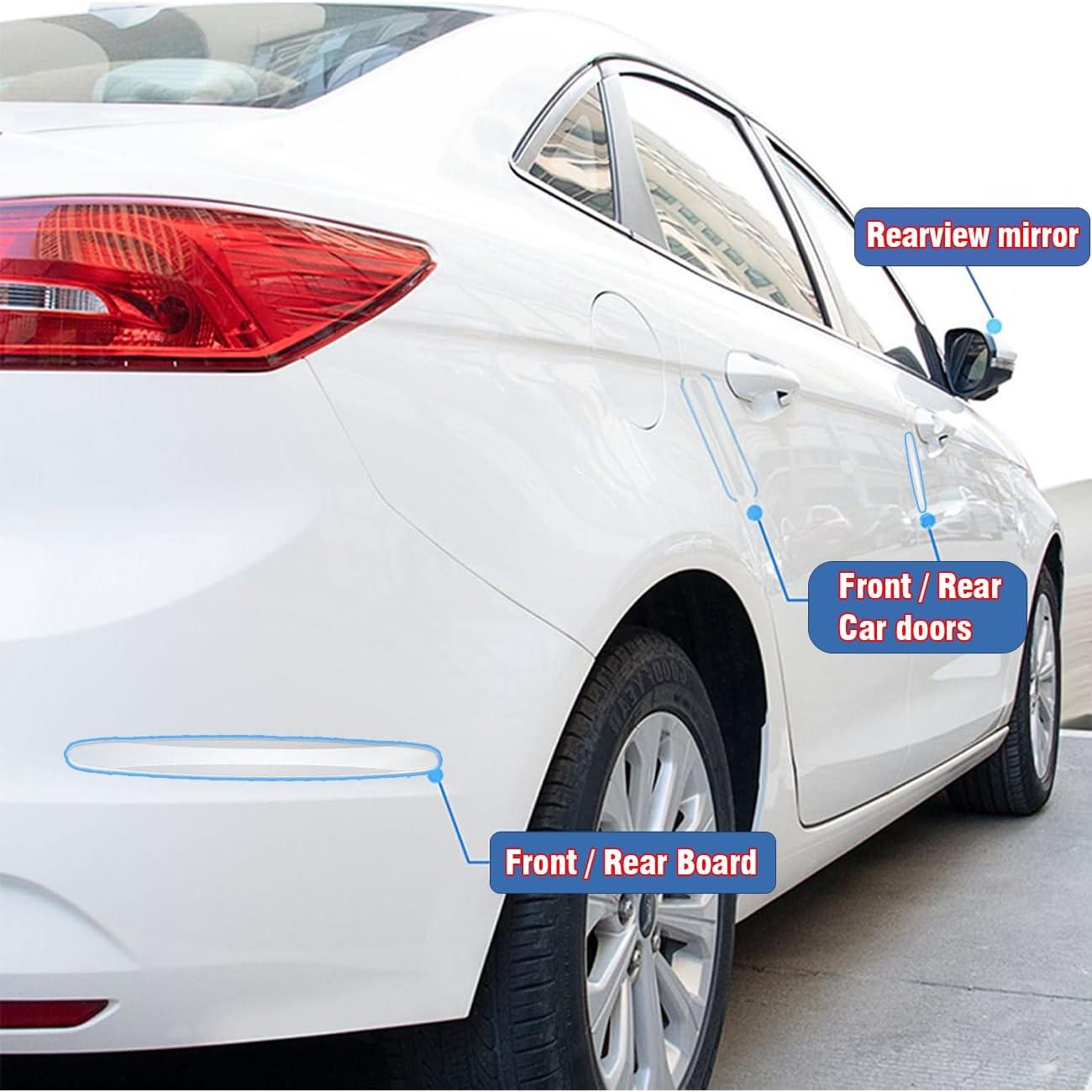 8 Protectores de Bordes de Puertas de Auto Yuraise Transparentes