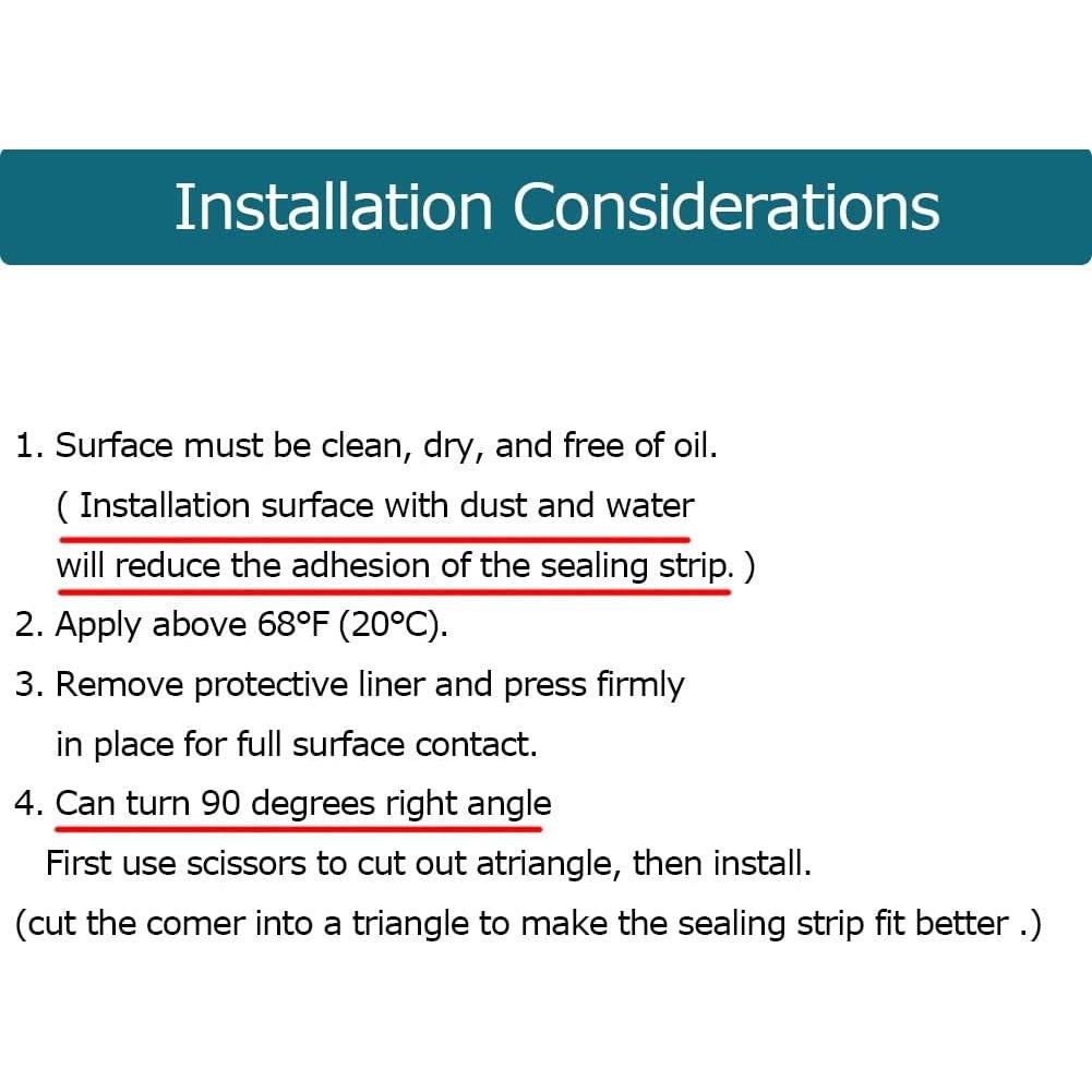 Bisel de Goma Transparente Tintvent 20 pies para Bordes 2.3-3.8 mm