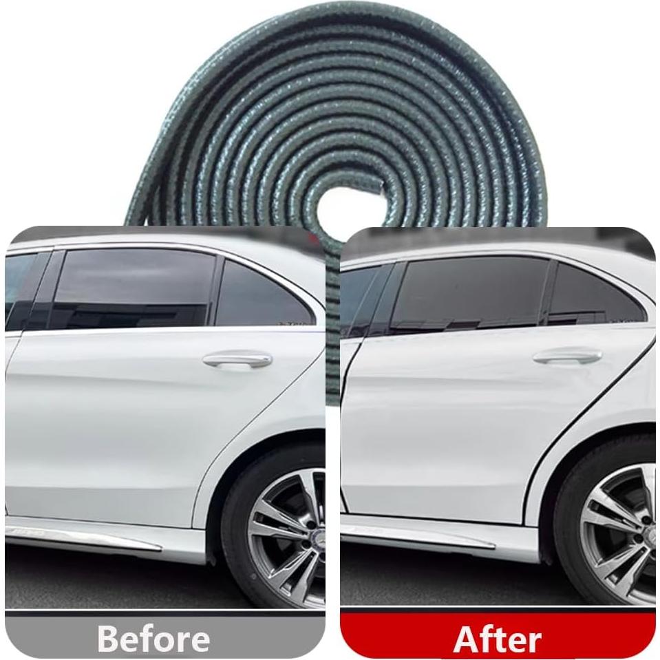 Protector de Bisel de PVC Flexible Tsurpcao 10m Negro 7mm