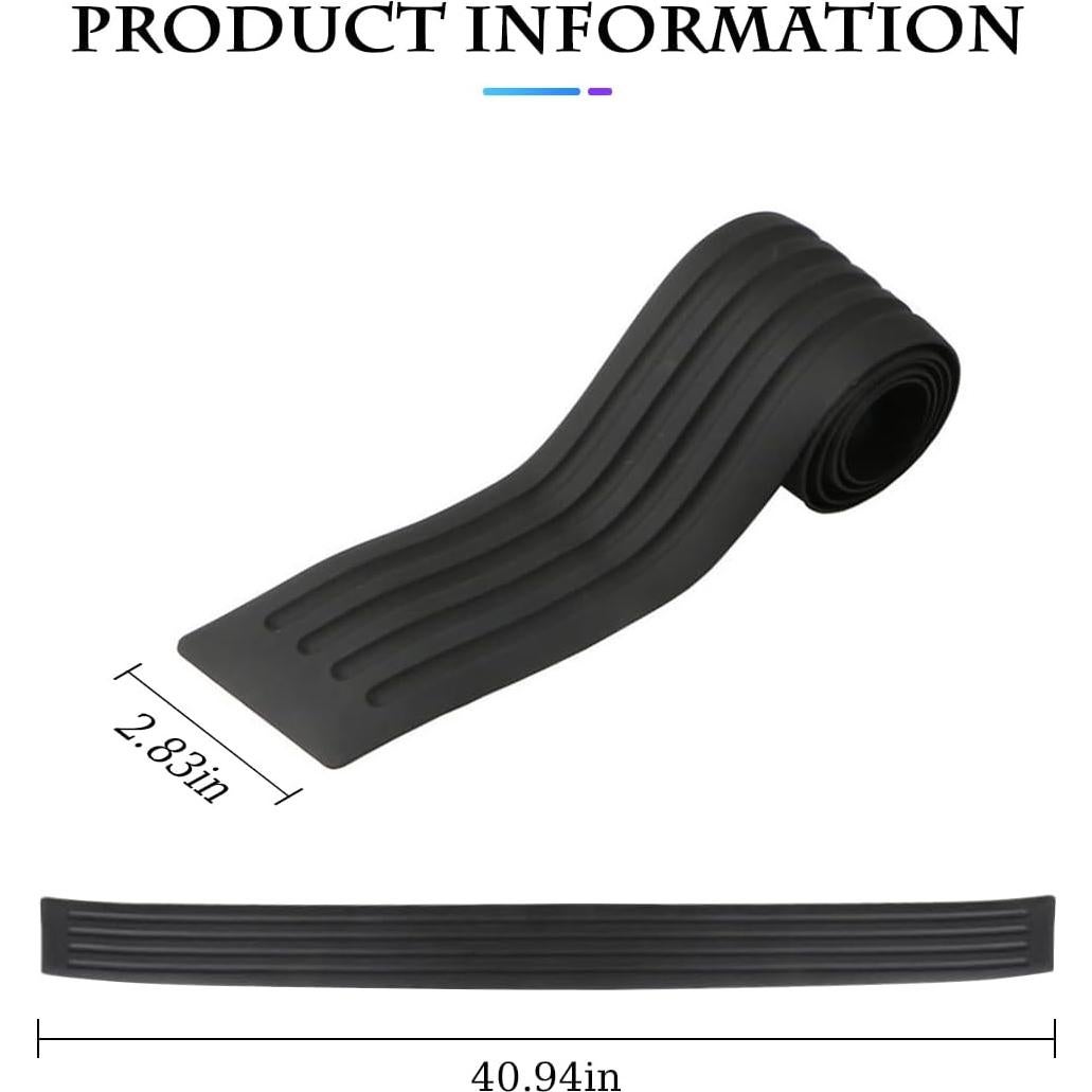 Protector de Parachoques Trasero Fekey&JF Universal 104cm Negro