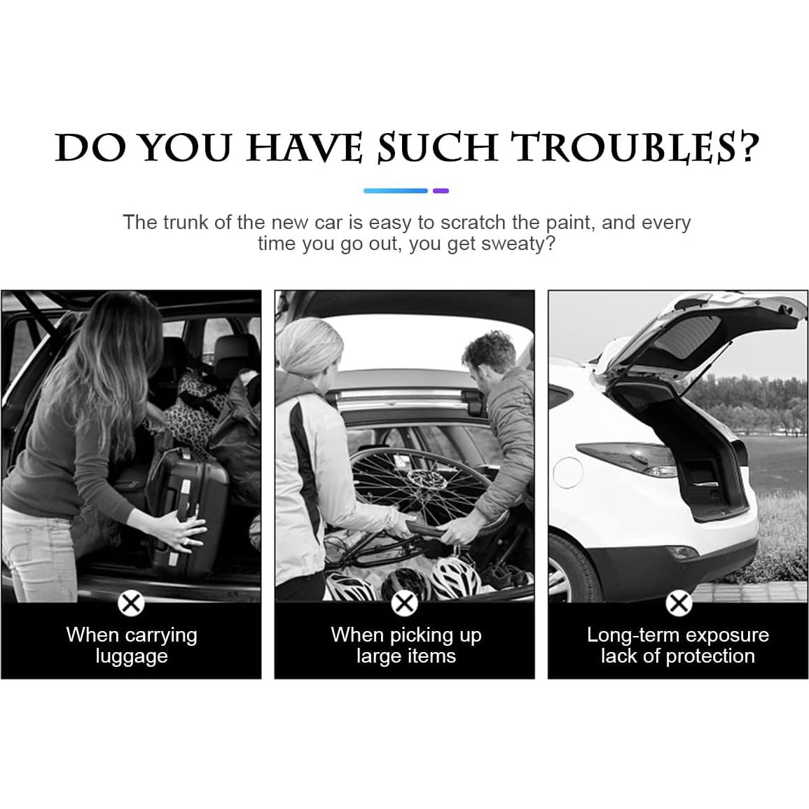 Protector de Parachoques Trasero Fekey&JF Universal 104cm Negro