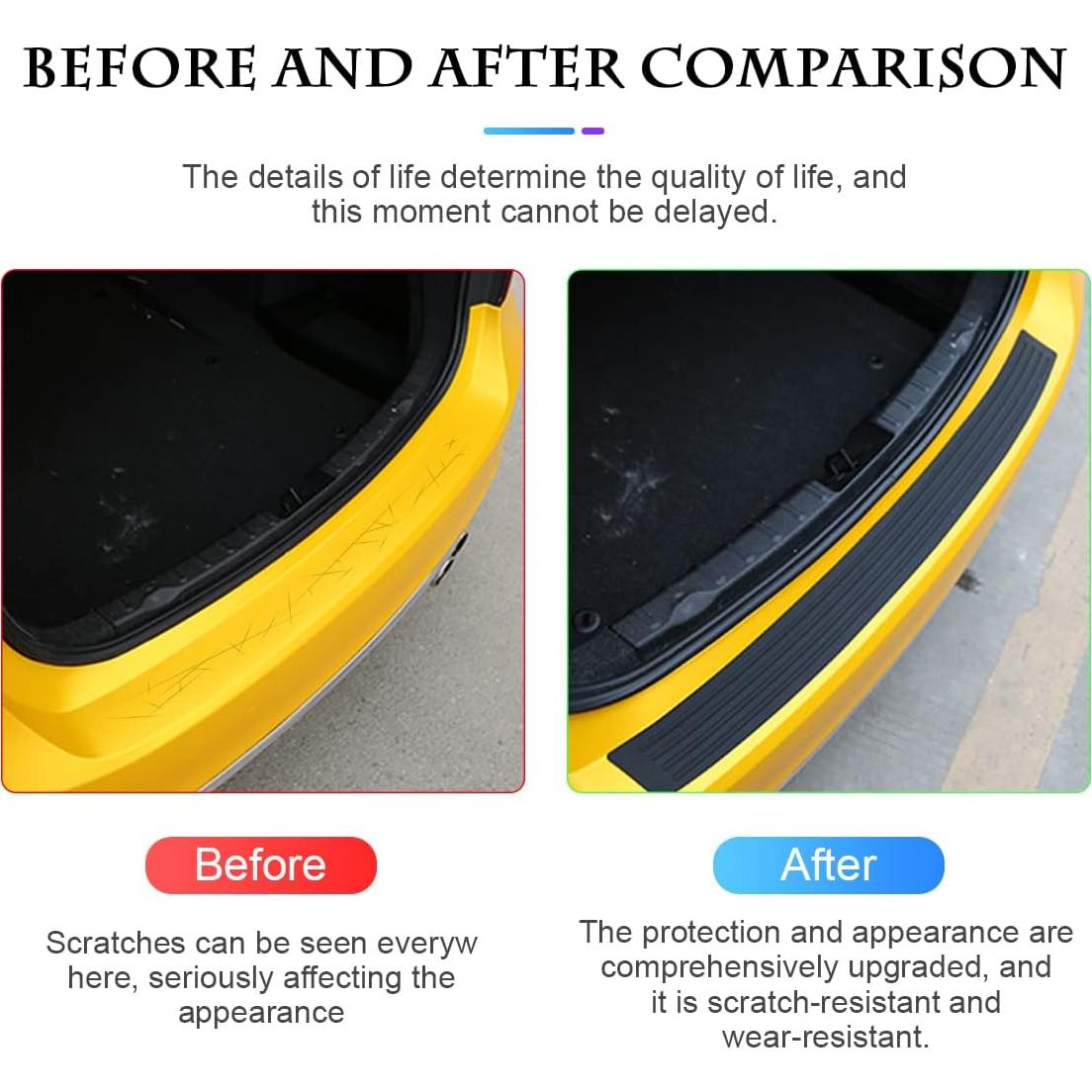 Protector de Parachoques Trasero Fekey&JF Universal 104cm Negro