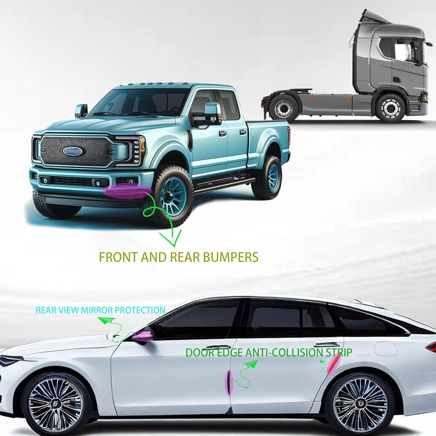 Tiras de Protección para Parachoques Hosawtek HS006-13-2 - 8 Piezas