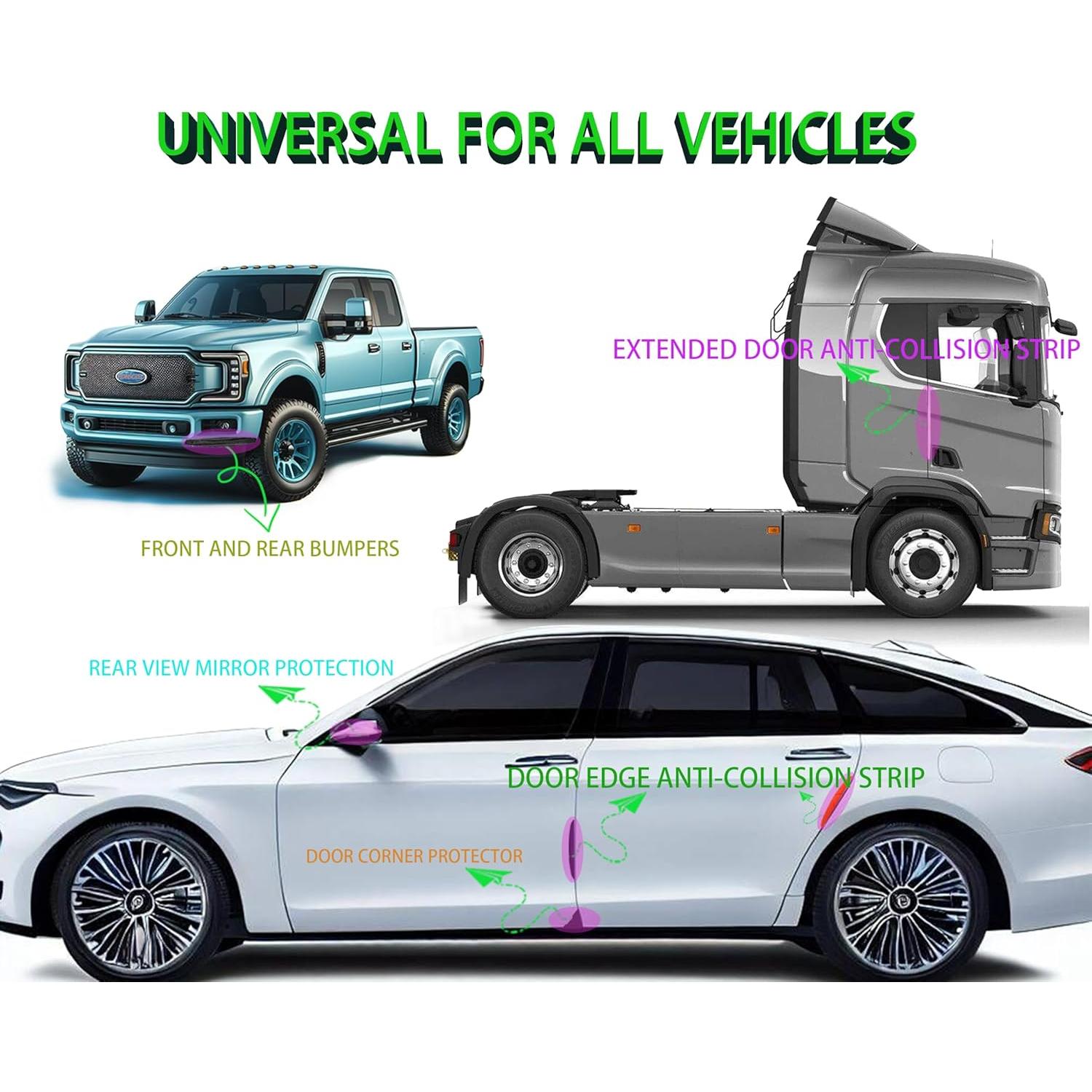 Tiras de Protección para Parachoques Hosawtek HS006-13-2 - 8 Piezas