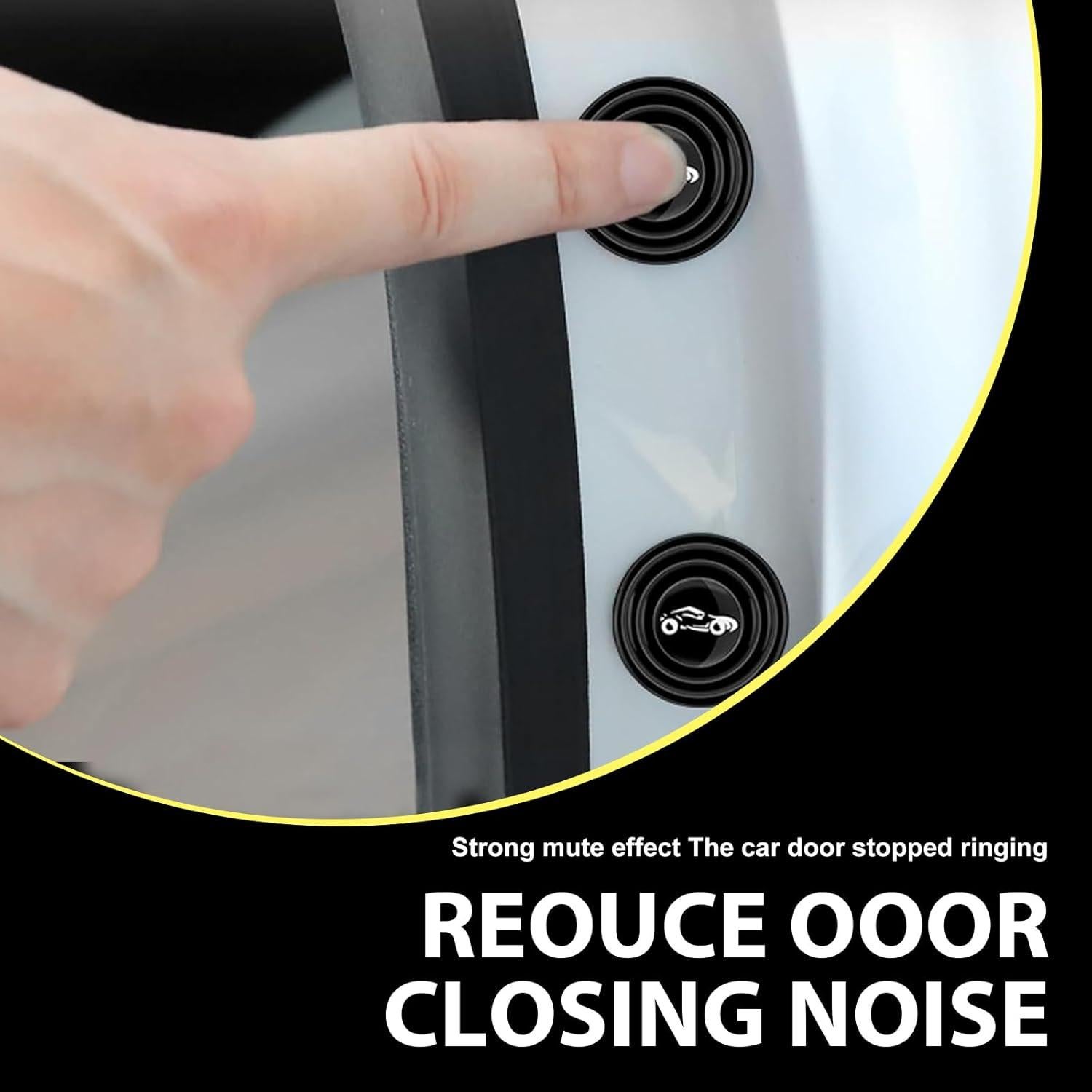 Pack 30 Amortiguadores de Puerta AWGUKA Silicona Negra