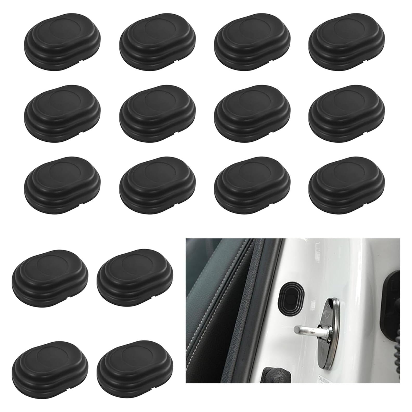 Amortiguador de Puerta de Coche HQRNYP 16PCS Silicona