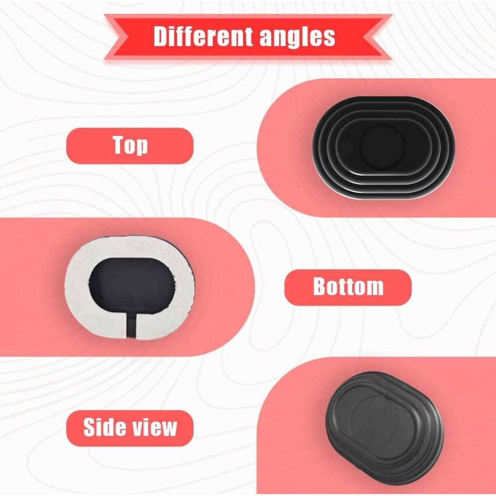 Amortiguador de Puerta de Coche HQRNYP 16PCS Silicona