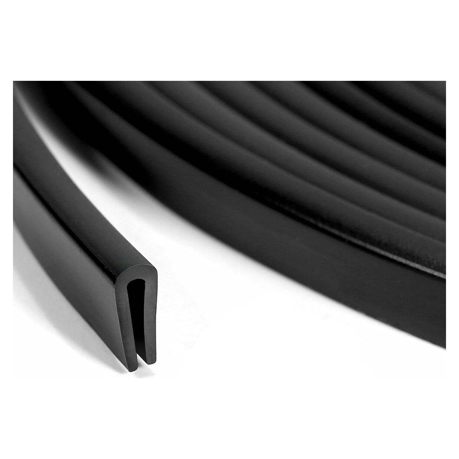 Bisel de goma PVC Tintvent 3.05 m negro para protección de bordes