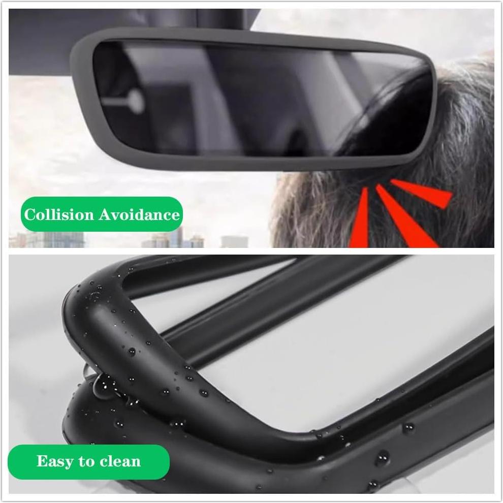 Marco Protector de Espejo Retrovisor Ygapuzi Rojo 19x5.5cm