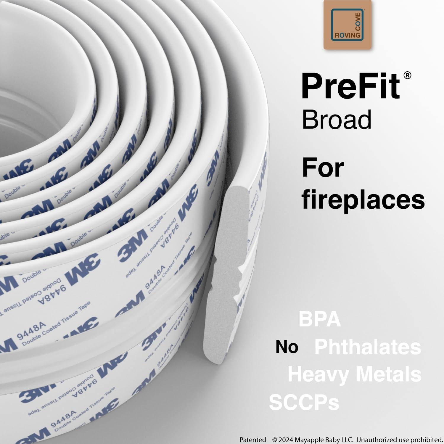 Protector de Esquina Roving Cove 9 pies Blanco Ostra Pre-adhesivo