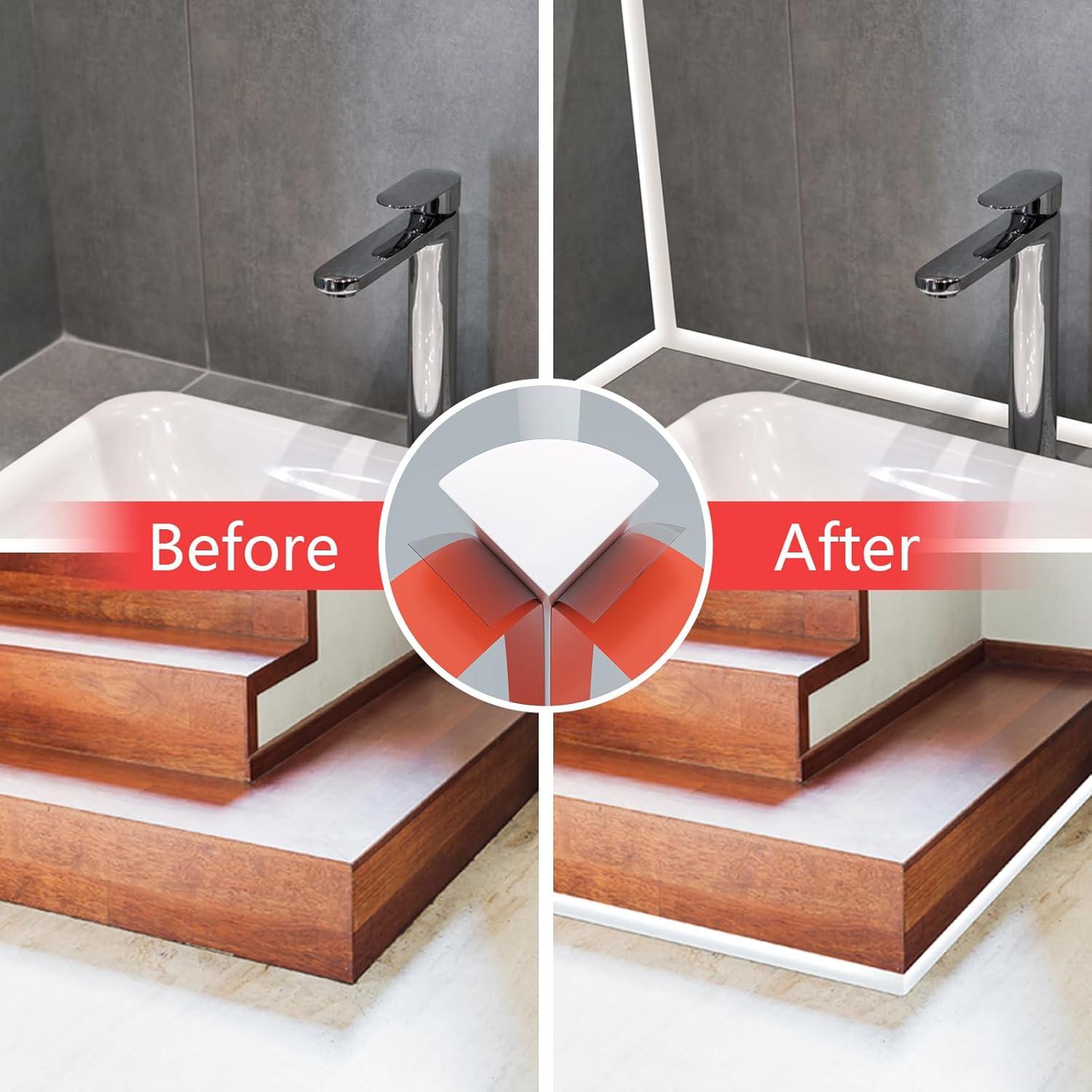 Moldura Flexible de Silicona Socein 299.72 cm Blanca