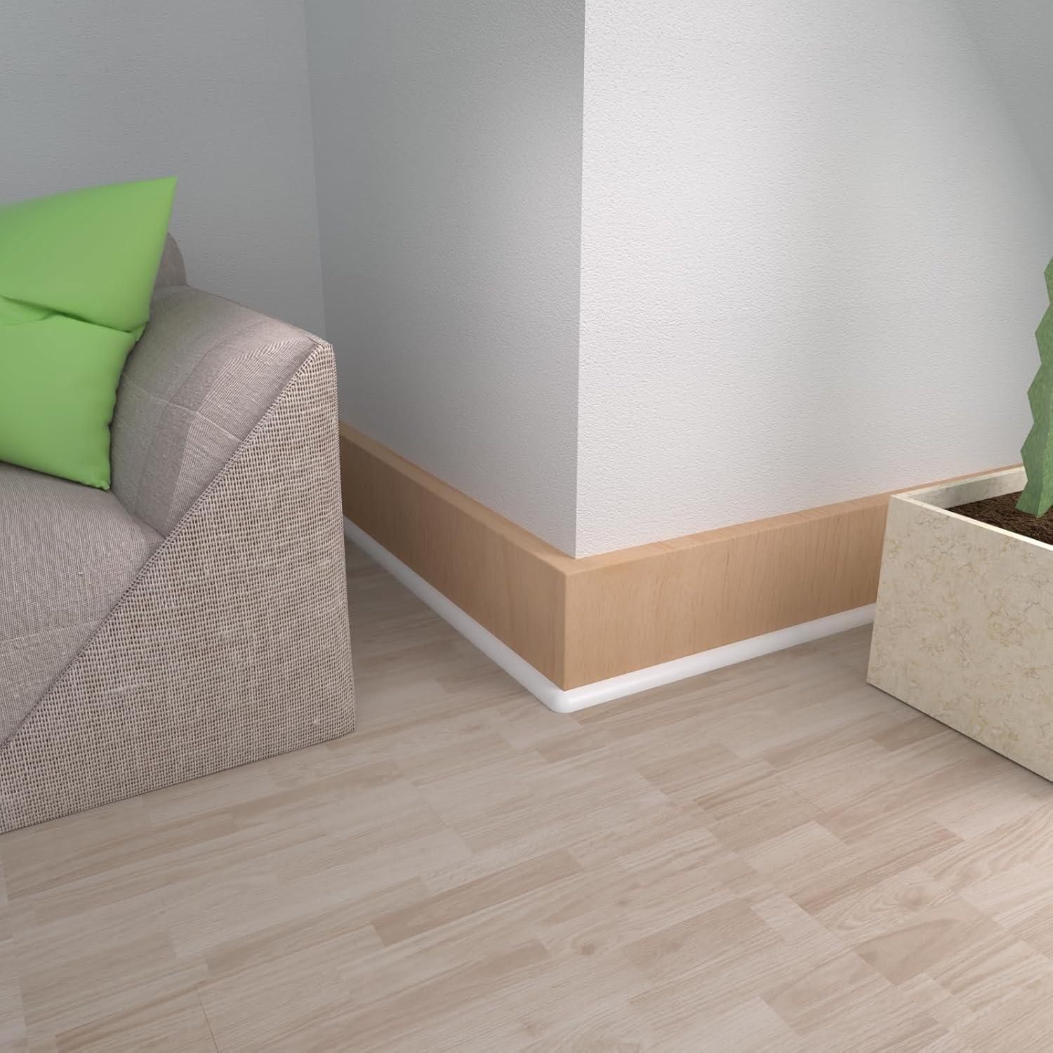 Moldura Flexible de Silicona Socein 299.72 cm Blanca