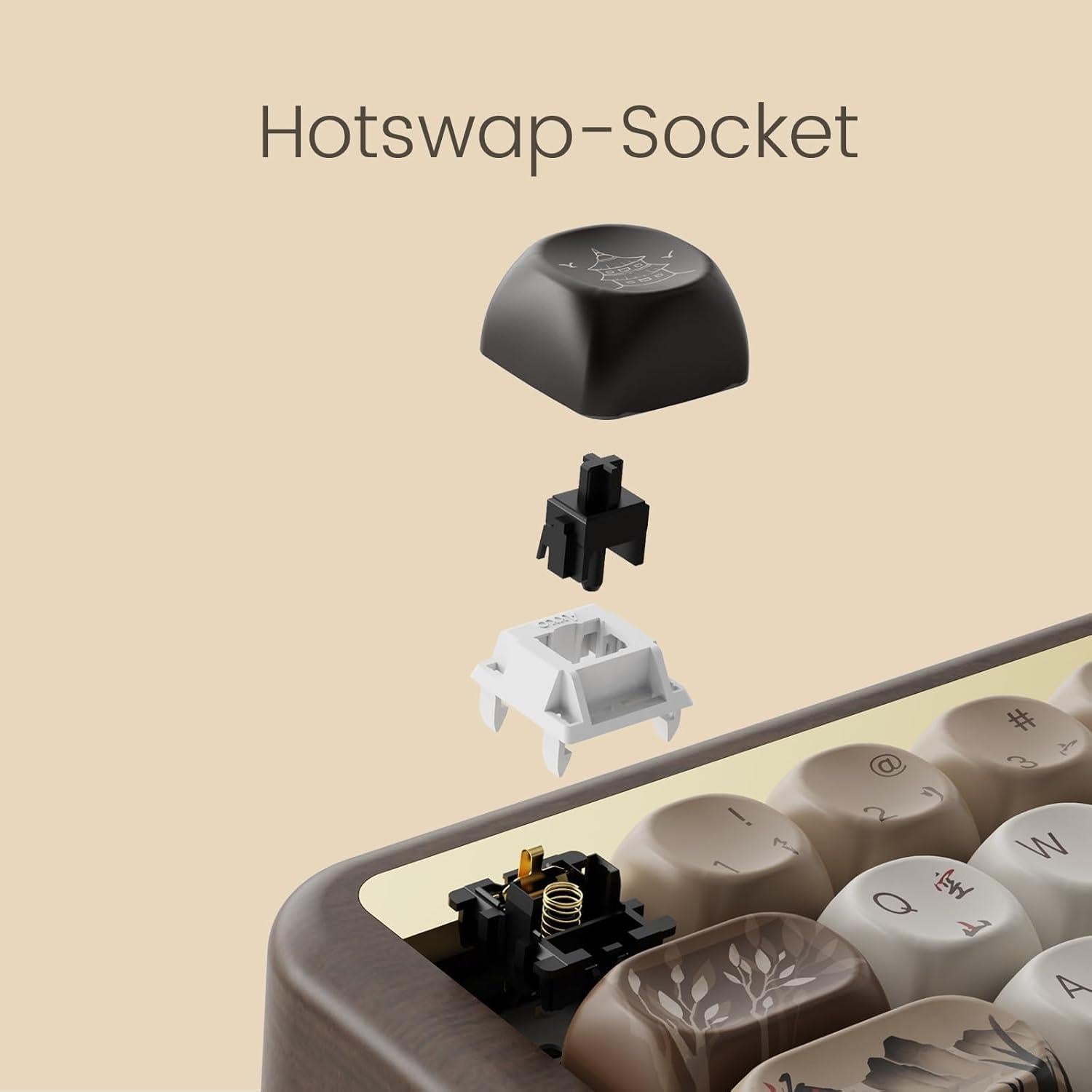 Teclado Mecánico Akko MU01 Aislamiento de Montaña 68 Teclas RGB