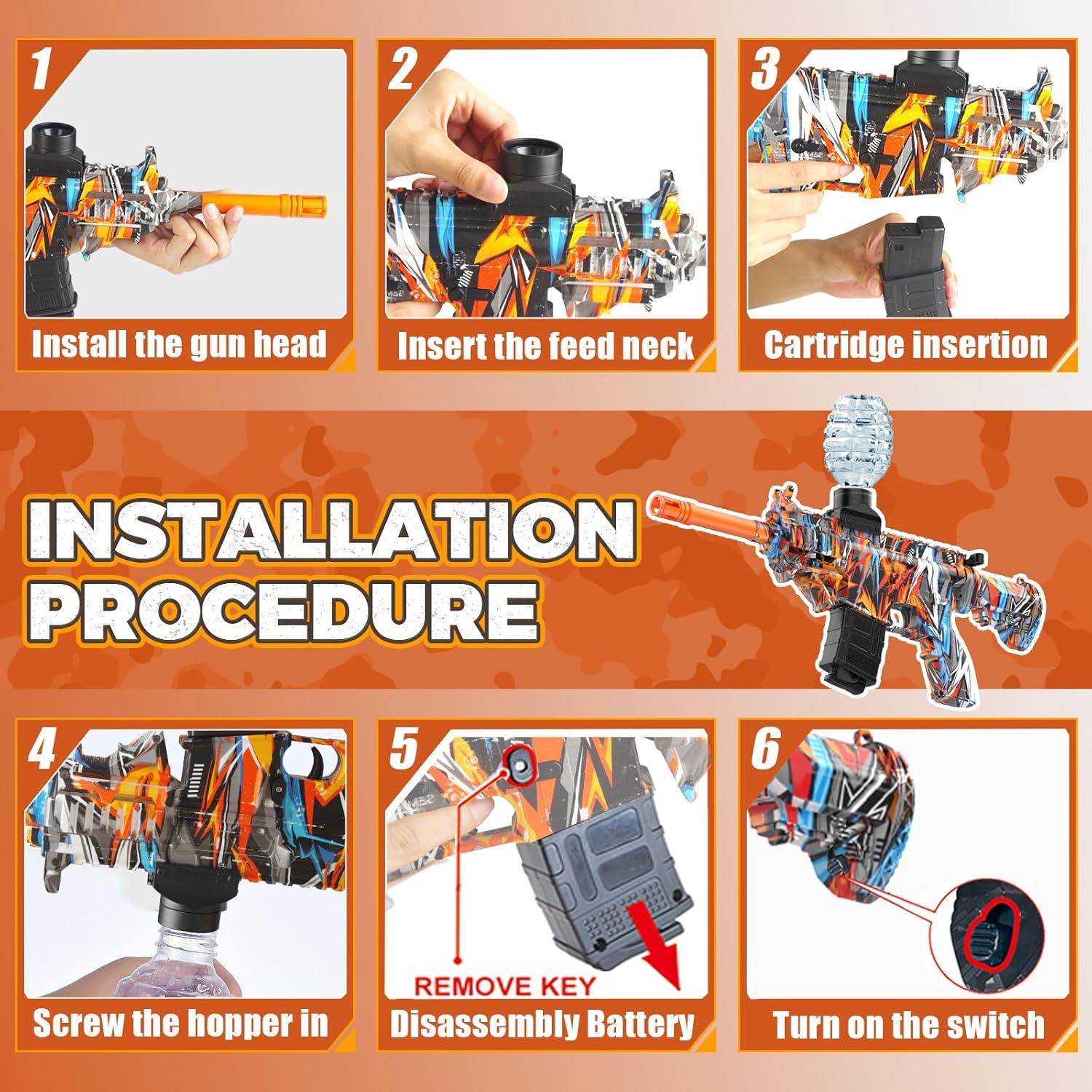 Blaster de Gel Eléctrico JANNIRESS RS99-23 Ecológico Marrón