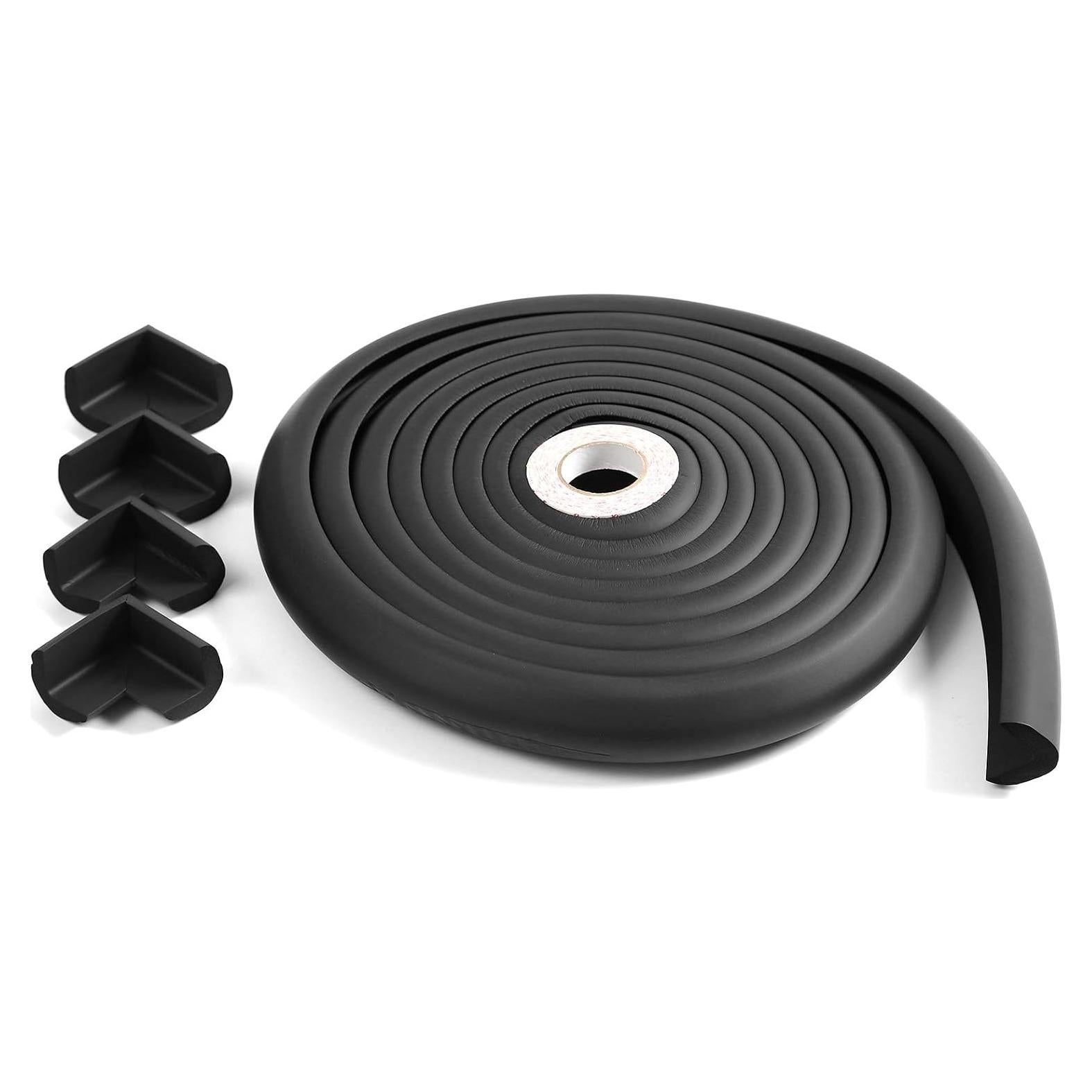 Protector de Esquinas y Bordes Furnigear 5m Negro Autoadhesivo