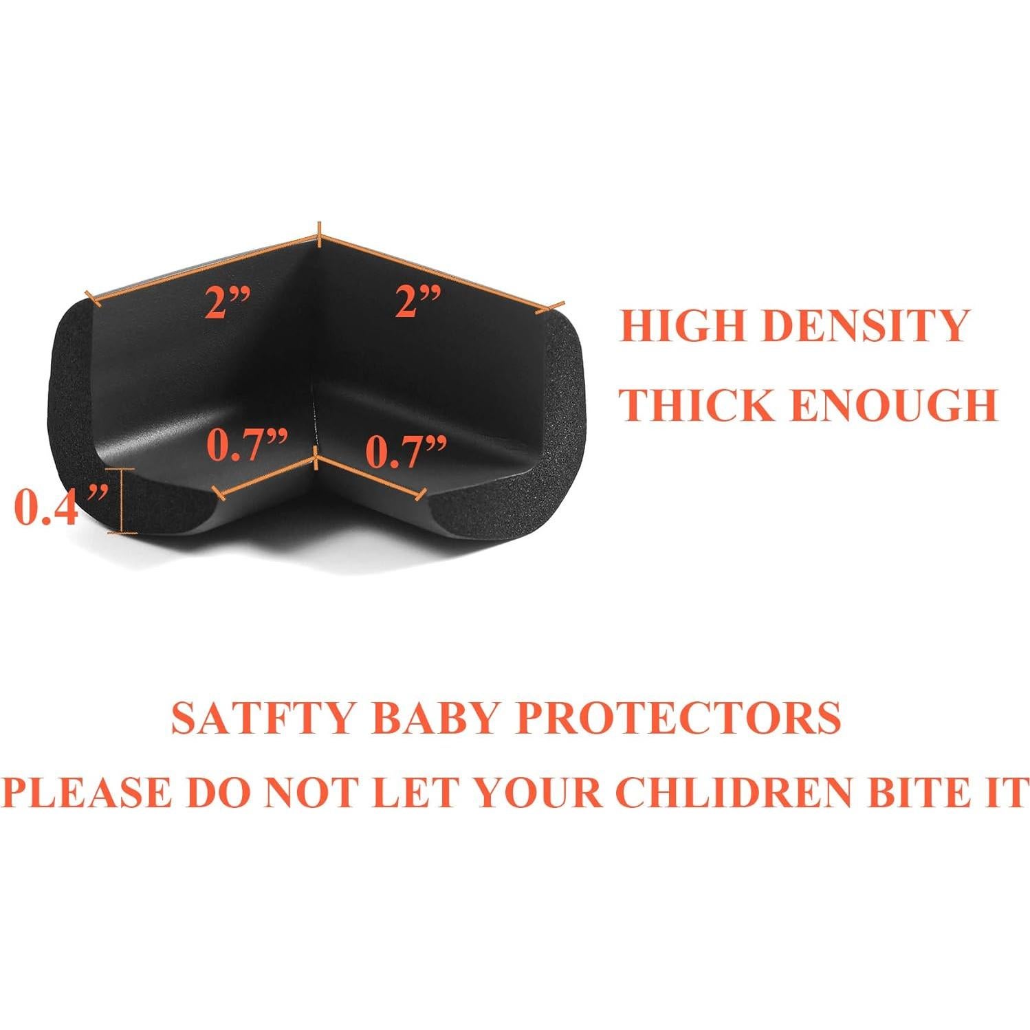 Protector de Esquinas y Bordes Furnigear 5m Negro Autoadhesivo