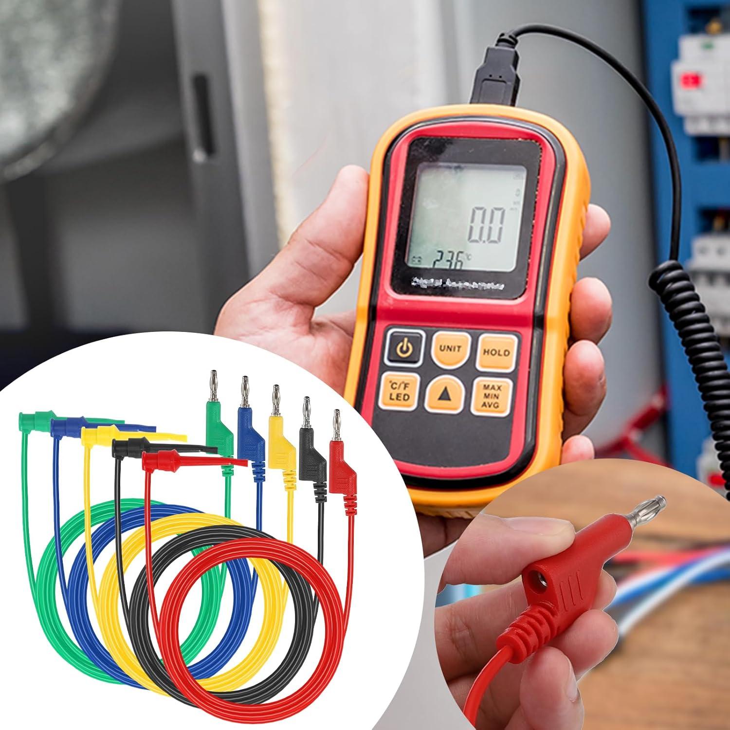 Cables de Prueba Multímetro Sumnacon 2M 500V 5A 5 Piezas