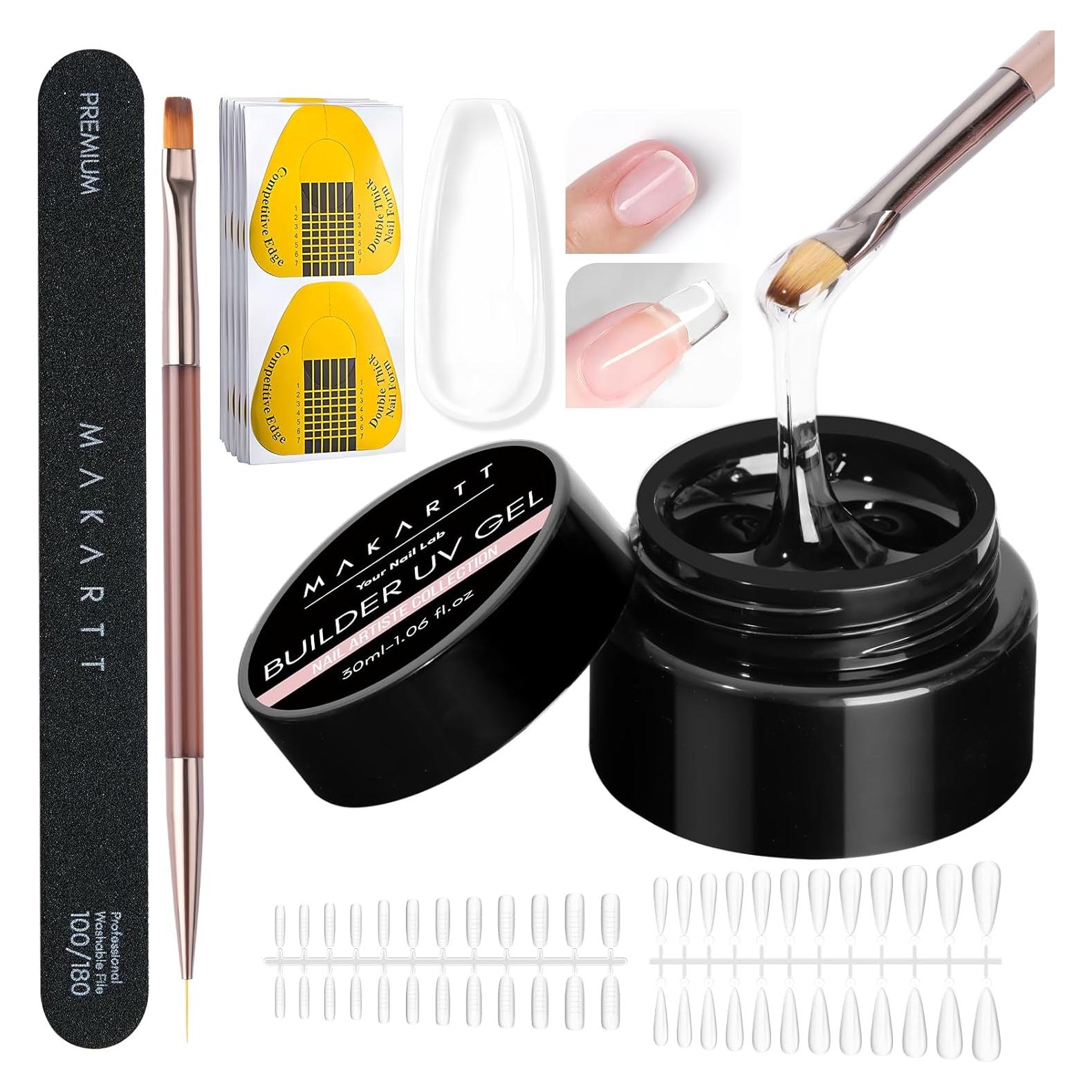 Kit de Gel Constructor Transparente Makartt 30g - Uñas Duraderas