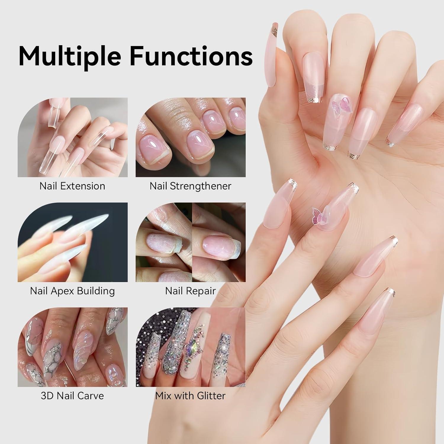 Kit de Gel Constructor Transparente Makartt 30g - Uñas Duraderas