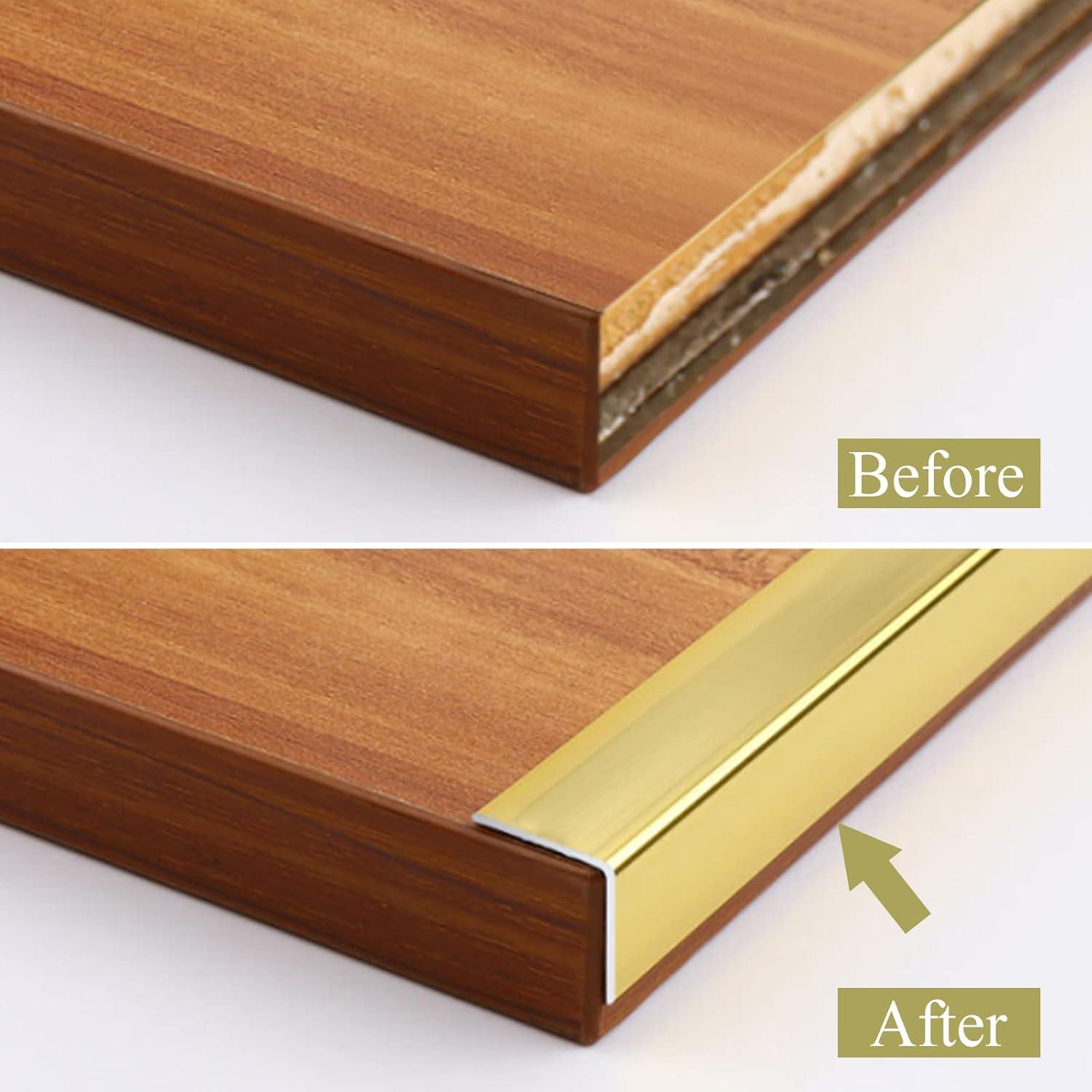 Guardas de Esquina de Acero Inoxidable Trimold 0.9m x 1.5cm (3pcs)