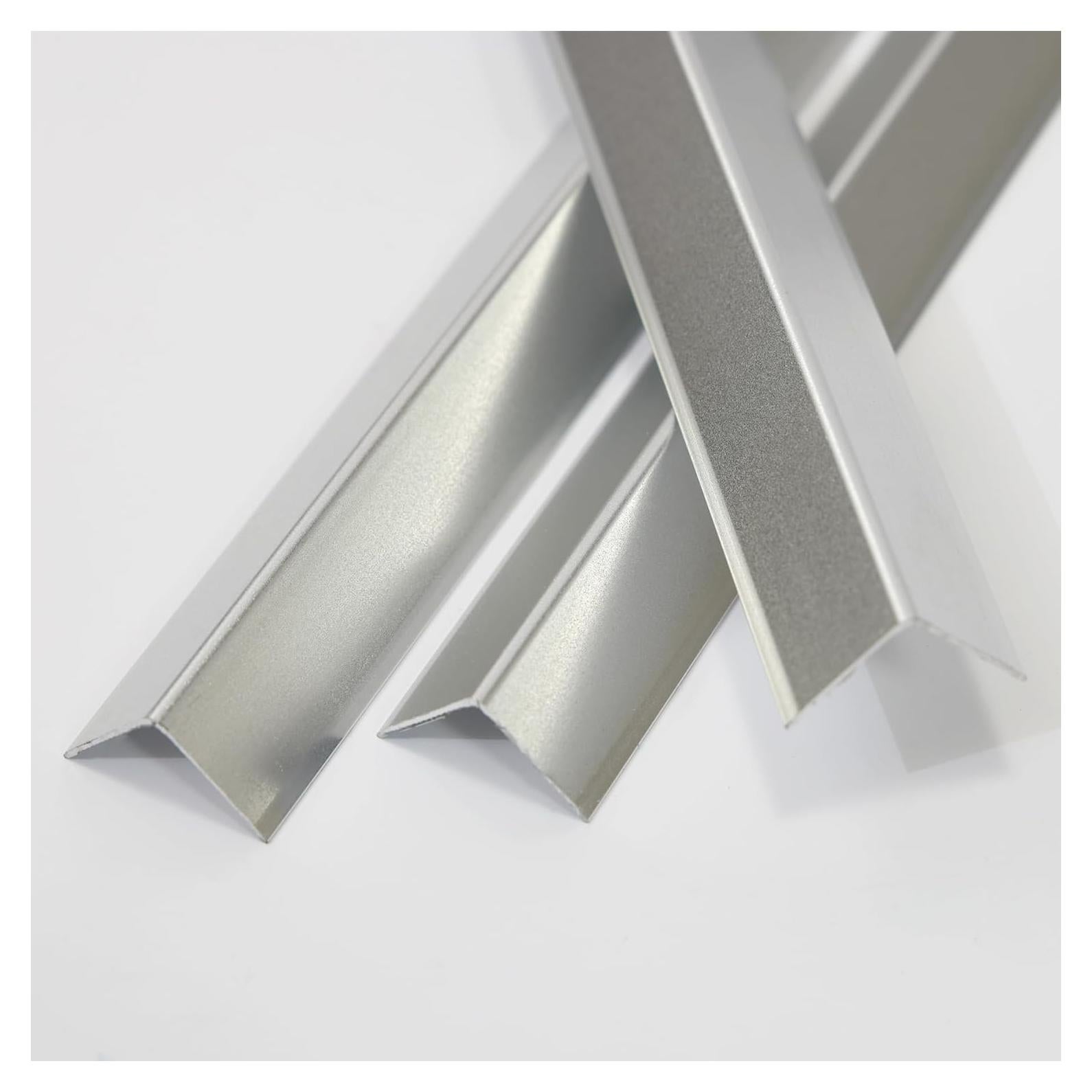 Protectores de Esquinas de Aluminio Coengwui 3Pcs 0.88m Plata Mate