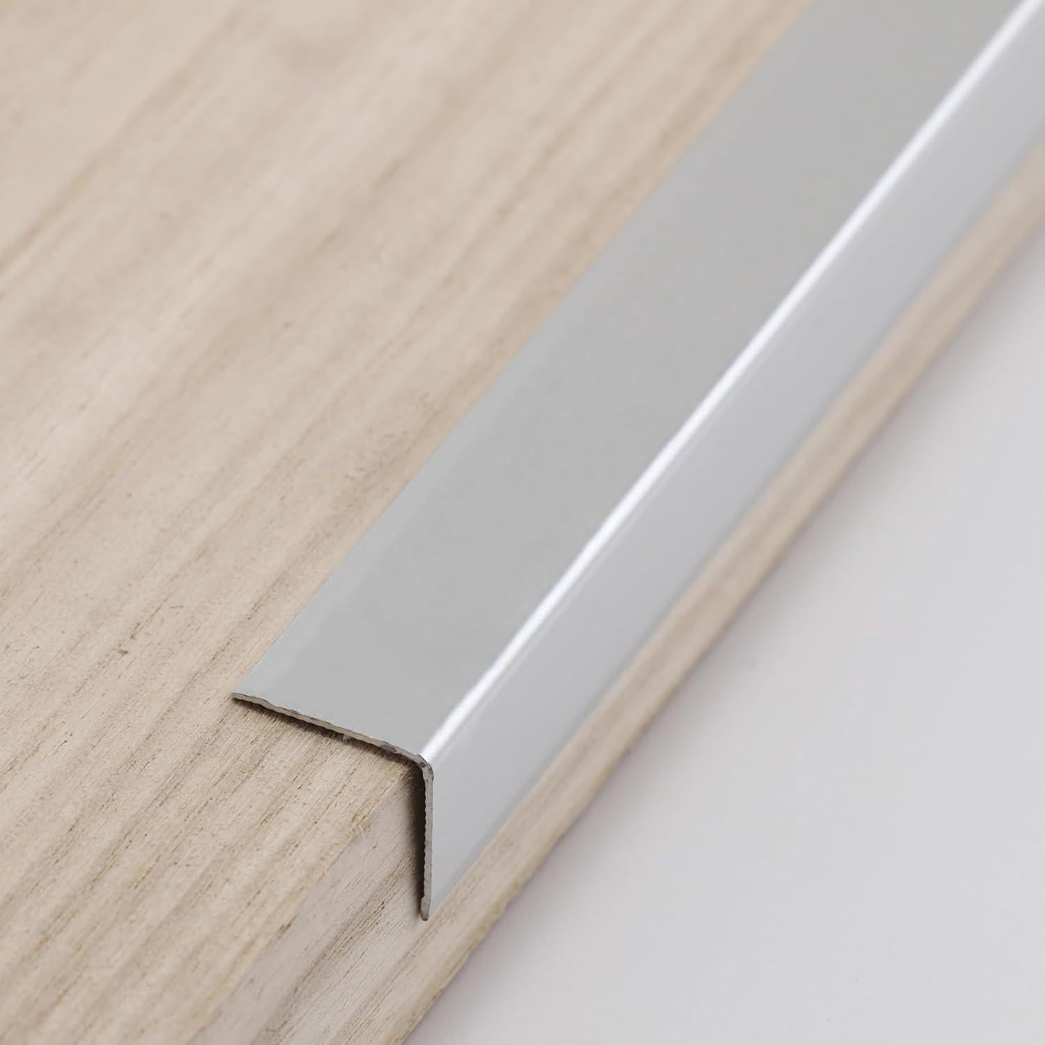 Protectores de Esquinas de Aluminio Coengwui 3Pcs 0.88m Plata Mate