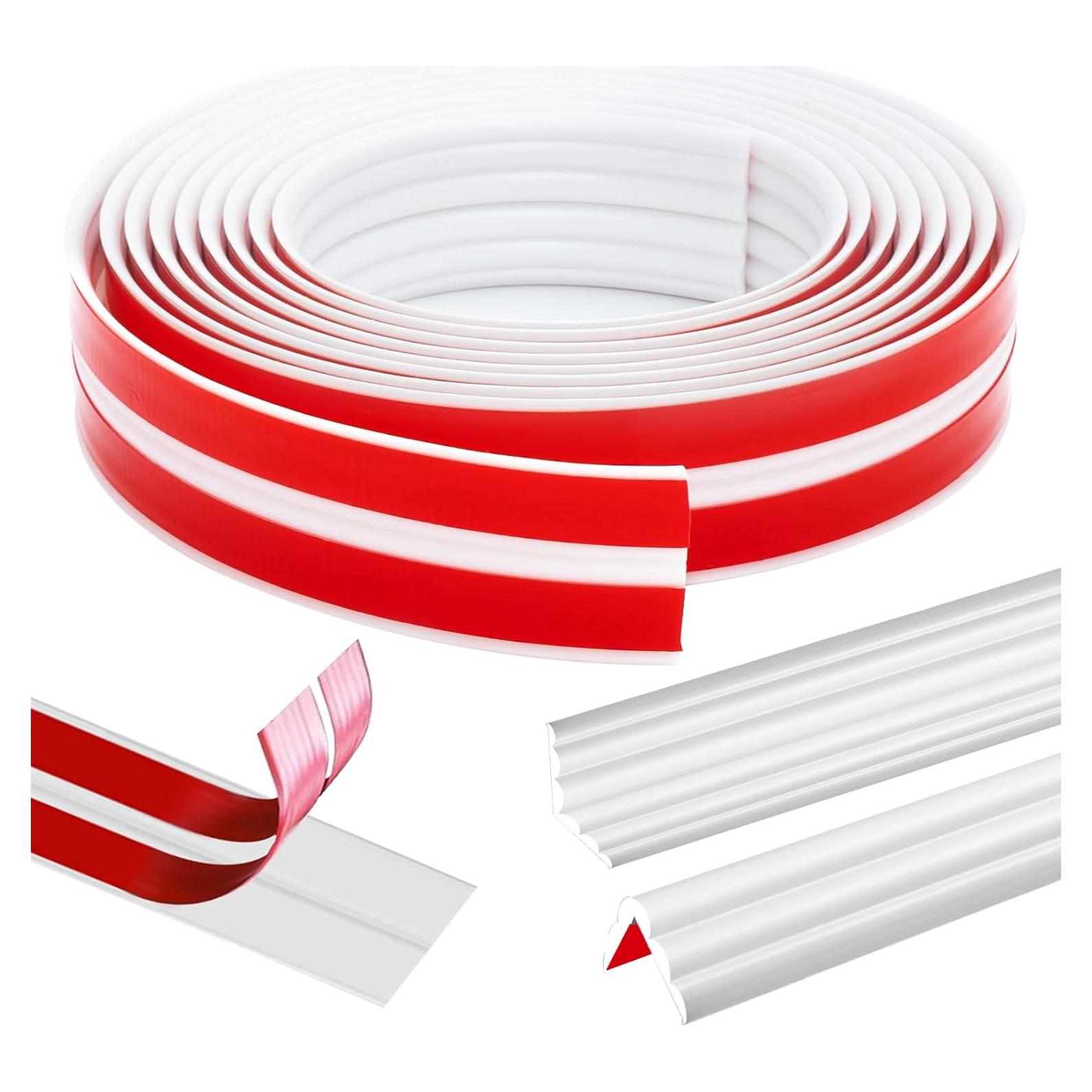 Protector de Esquinas de Pared Yonilarey 6.1m Autoadhesivo Blanco