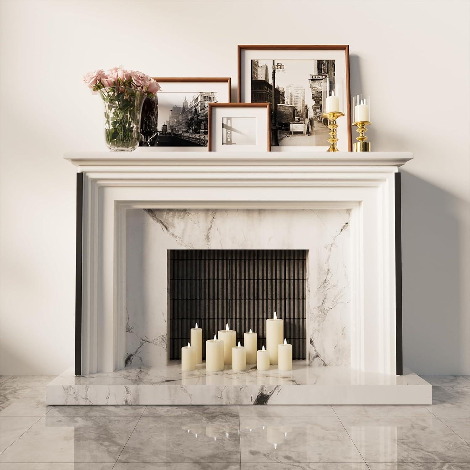 Protectores de Esquina de Aluminio Jiekayi 5 Pcs 90.17 cm Negro