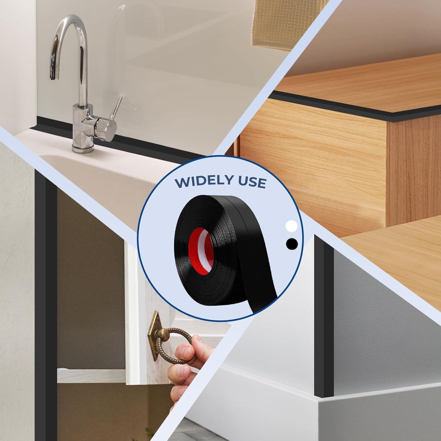 Protector de Esquina Autoadhesivo Storystore 4.06 cm x 3.96 m Negro