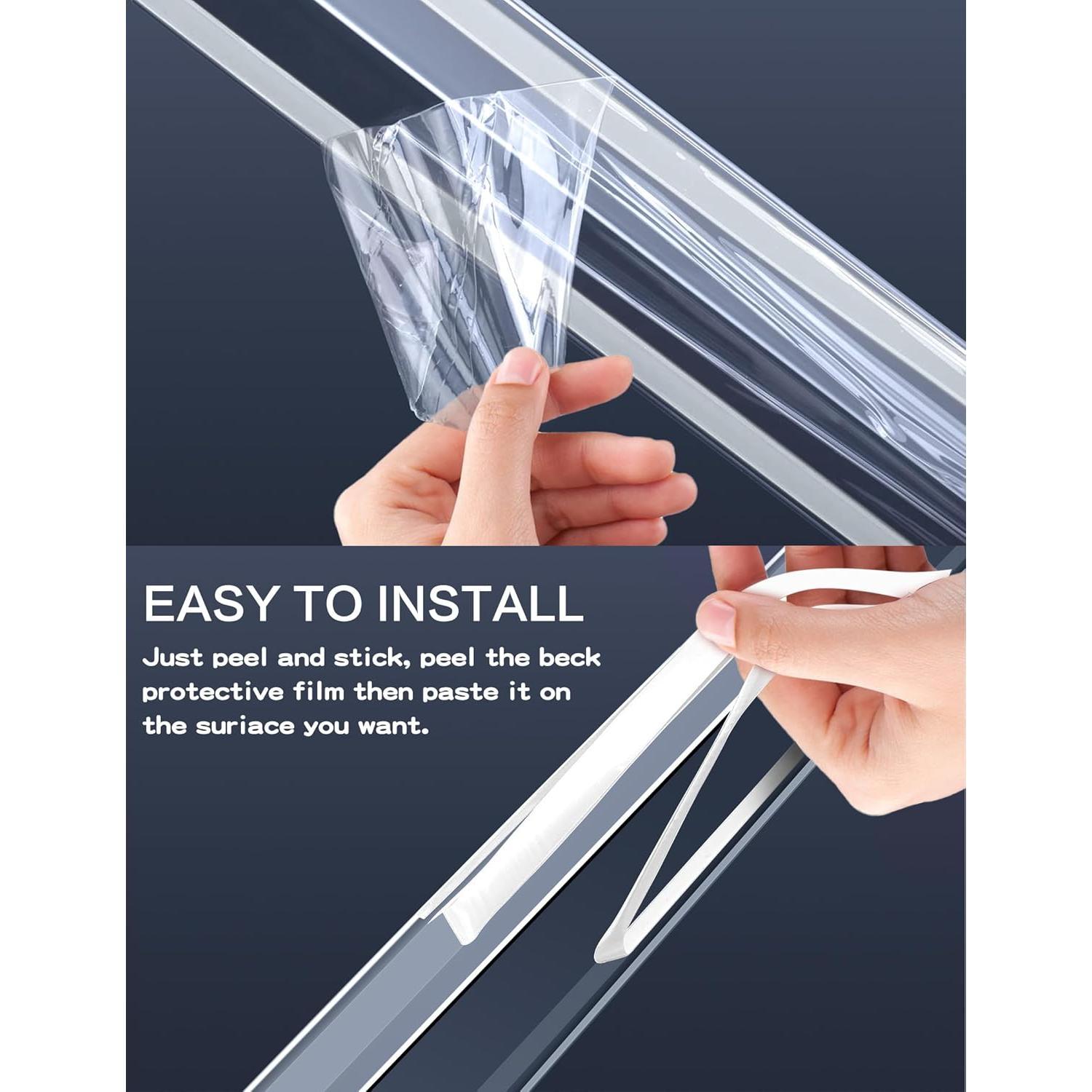 Protectores de Esquinas Transparentes Frychee 6PCS 91.44x2.54cm