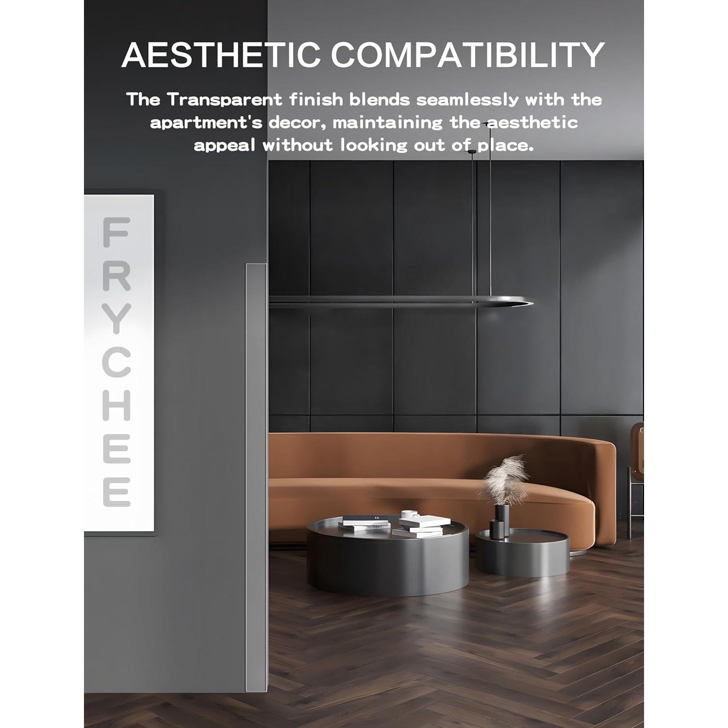 Protectores de Esquinas Transparentes Frychee 6PCS 91.44x2.54cm