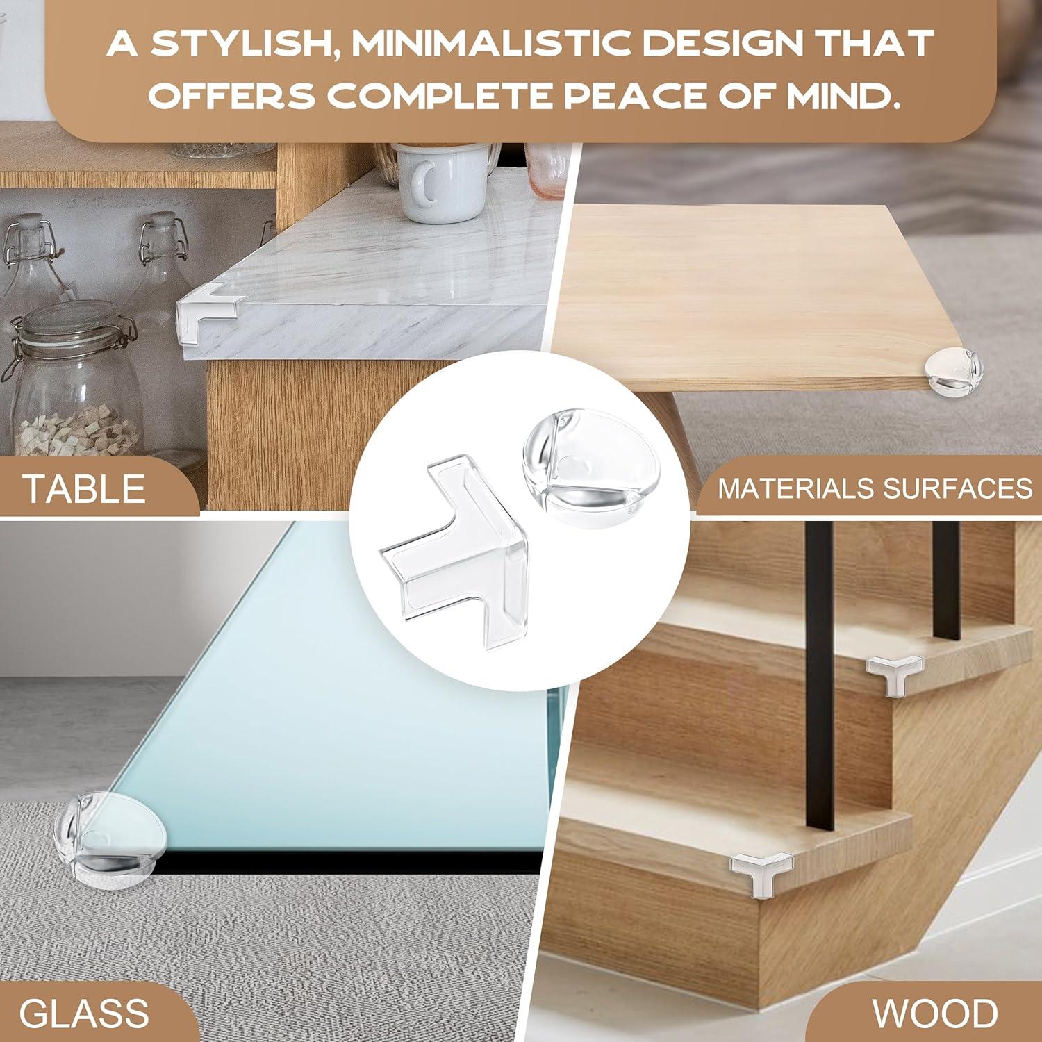 Protectores de Esquinas para Bebés VYNZO - 12 Piezas Silicona