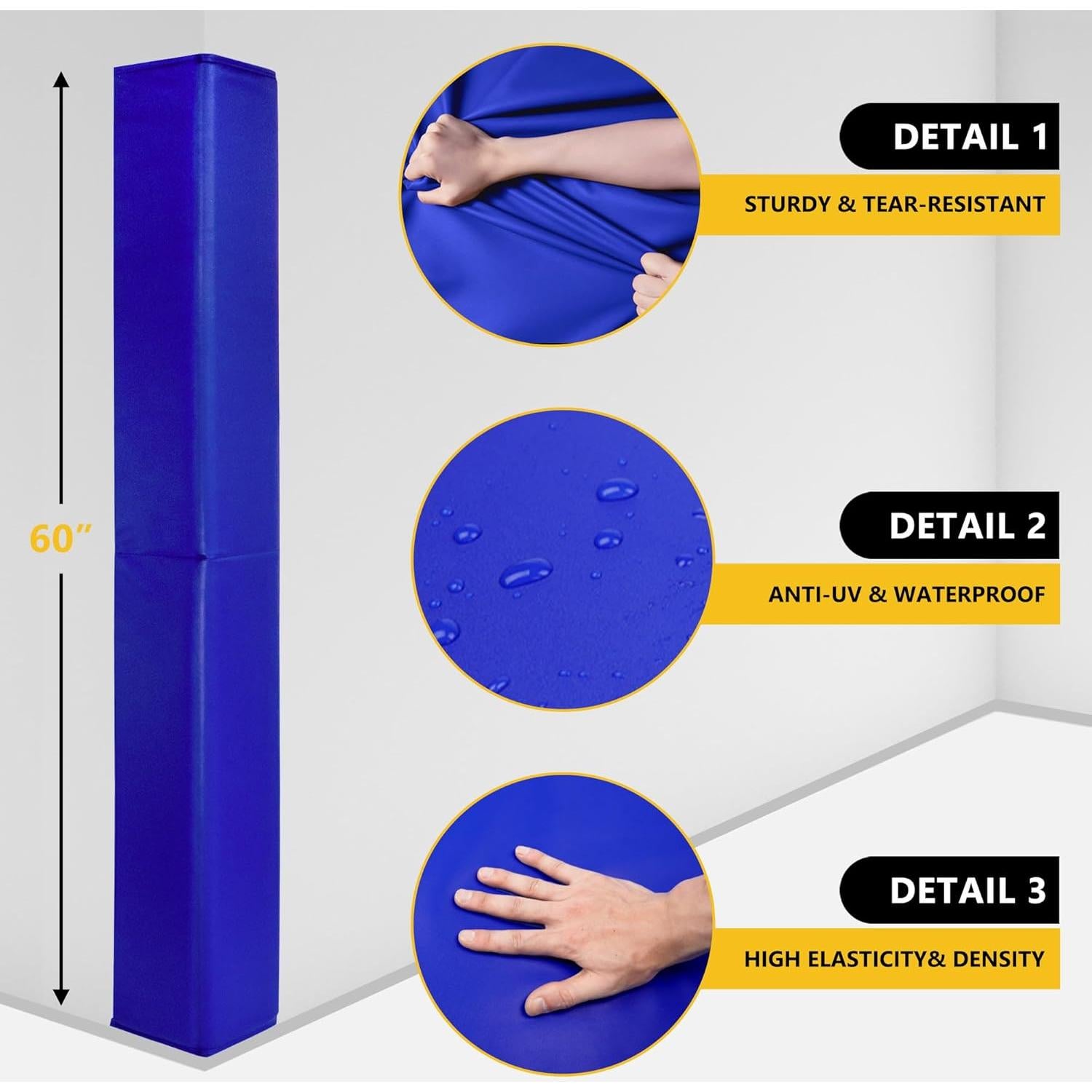 Protectores de esquinas de pared PHENEPUS 1.52m Azul Acolchado