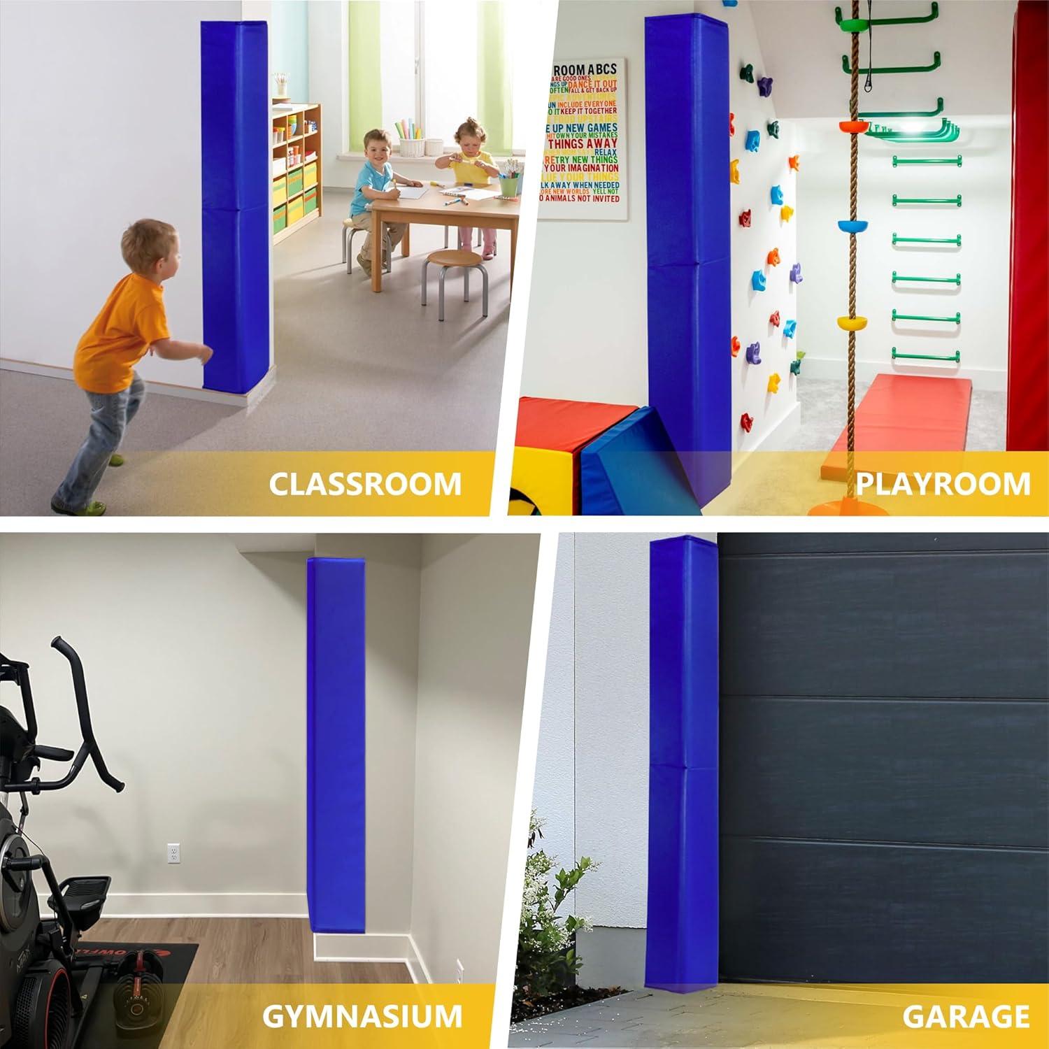 Protectores de esquinas de pared PHENEPUS 1.52m Azul Acolchado